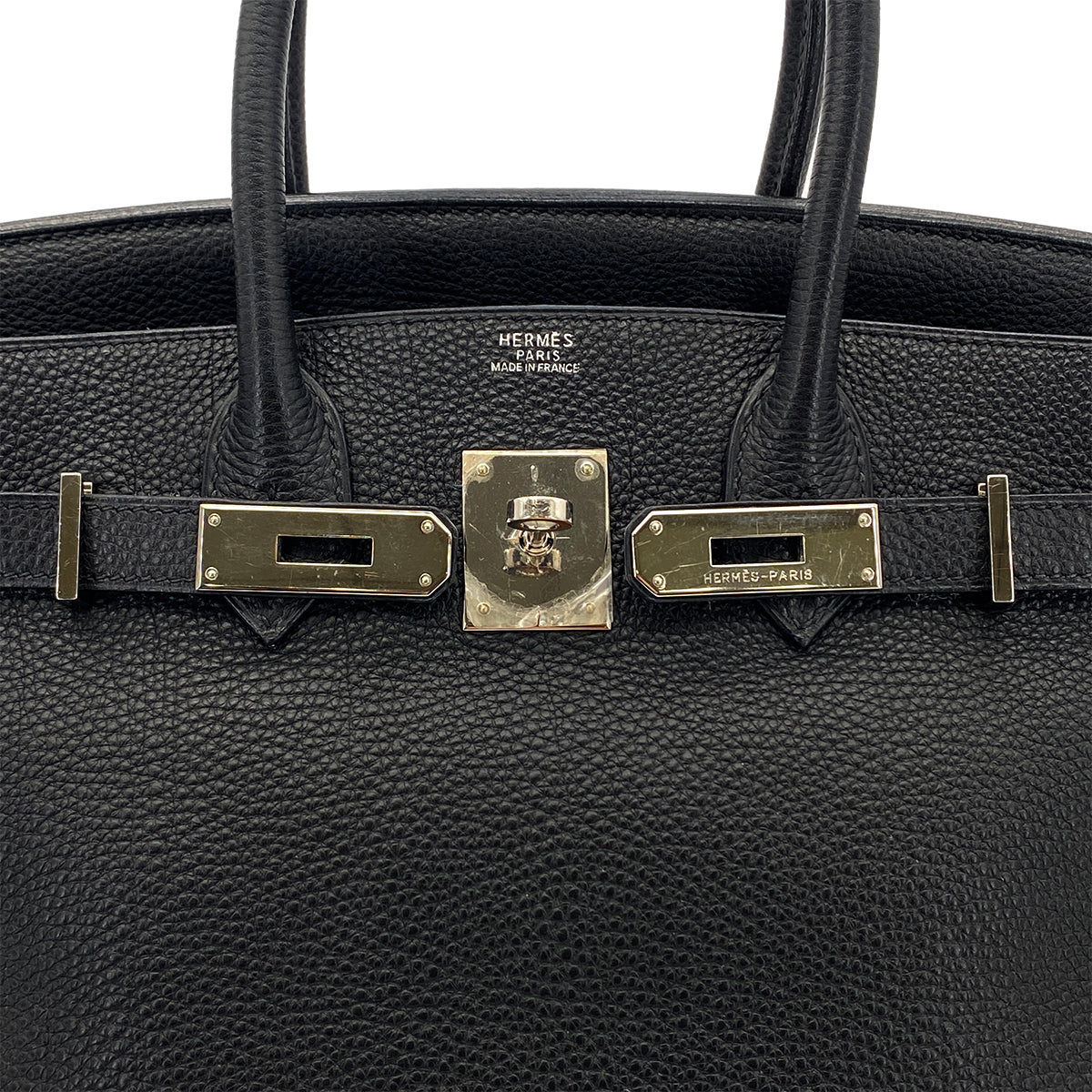 HERMES BIRKIN 30 BLACK TOGO HAND BAG □H SHW 90279827