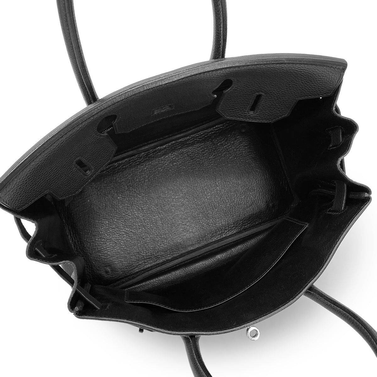 HERMES BIRKIN 30 BLACK TOGO HAND BAG □H SHW 90279827