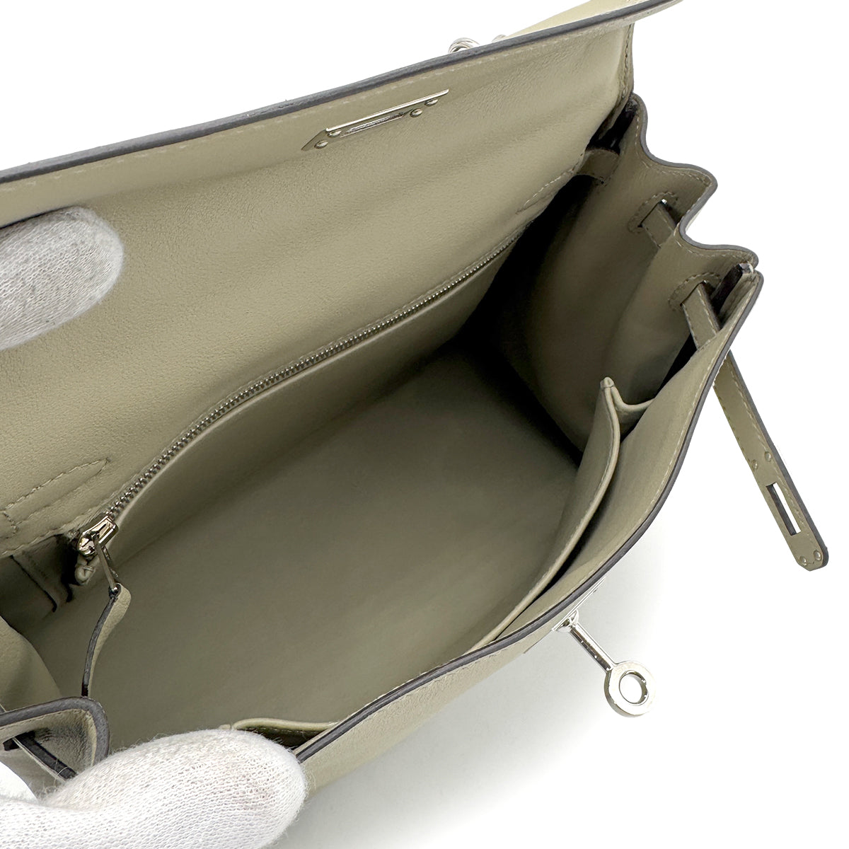 HERMES KELLY 25 RETOURNE SAUGE SWIFT HAND BAG X SHW 90269876