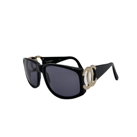 CHANEL VINTAGE SUNGLASSES COCOMARK BLACK EYEWEAR 90279929