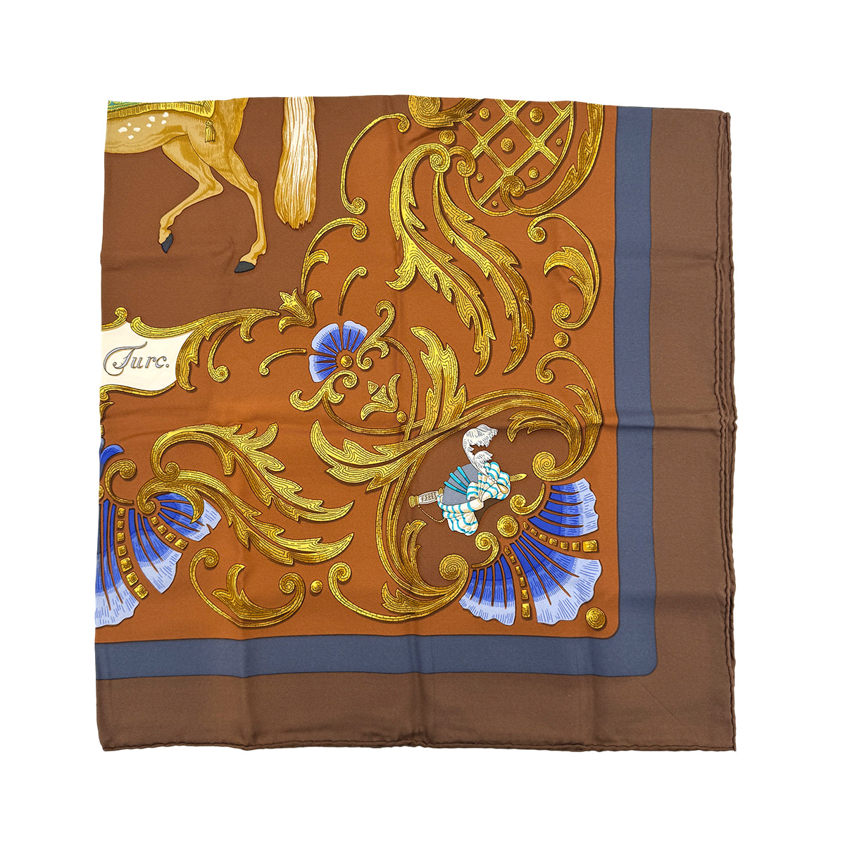 HERMES CARRE CHEVAL TURC SCARF SILK MULTICOLOR 90279941