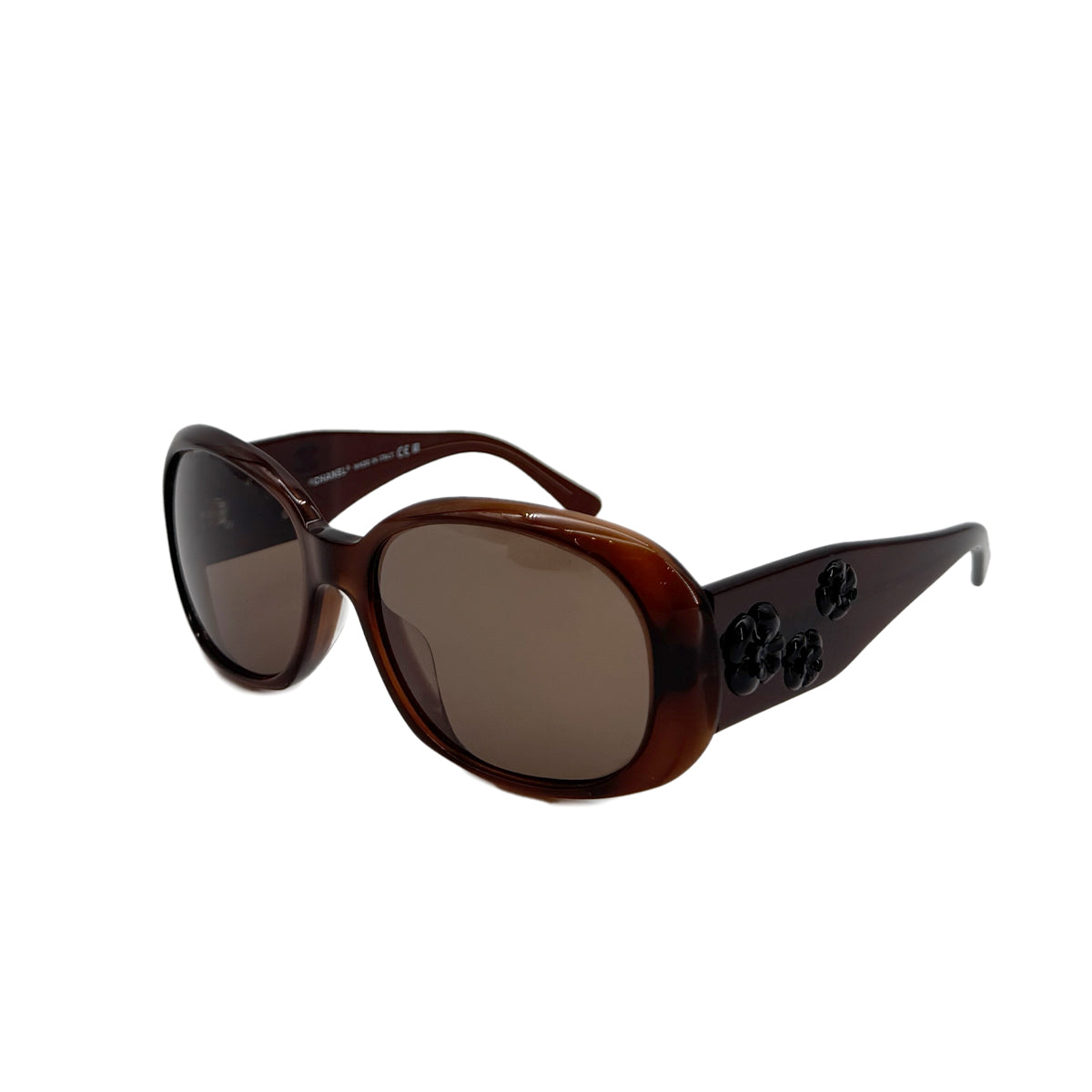 CHANEL VINTAGE SUNGLASSES COCOMARK CAMELLIA BROWN EYEWEAR 90279946