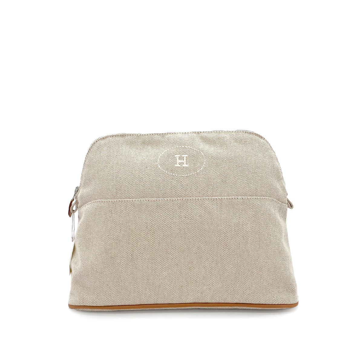 HERMES BOLIDE POUCH 30 BEIGE TOILE H 90279947