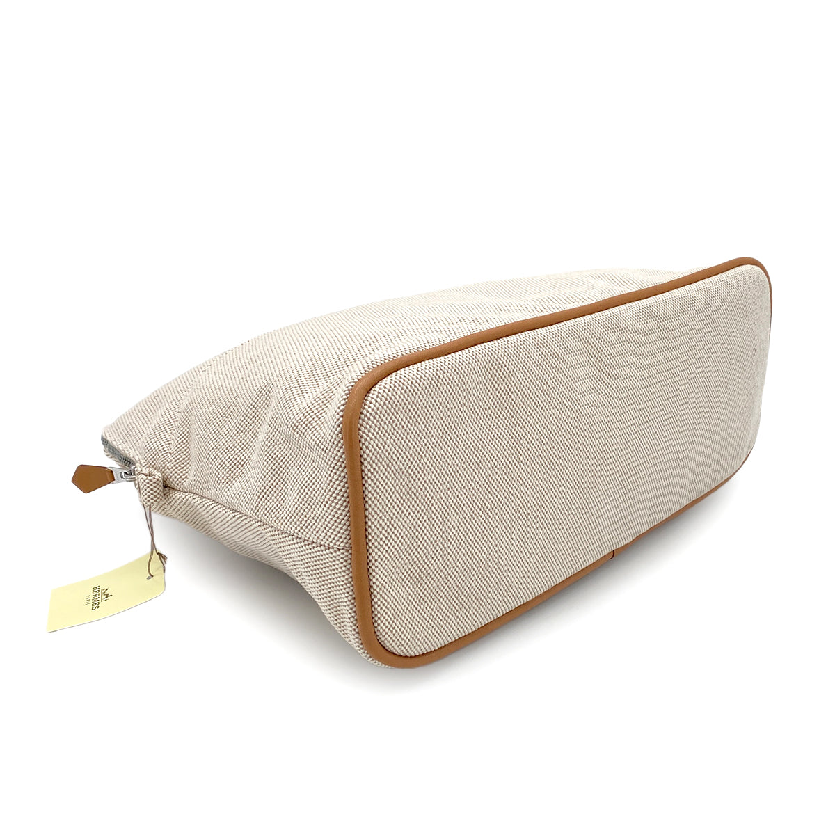 HERMES BOLIDE POUCH 30 BEIGE TOILE H 90279947