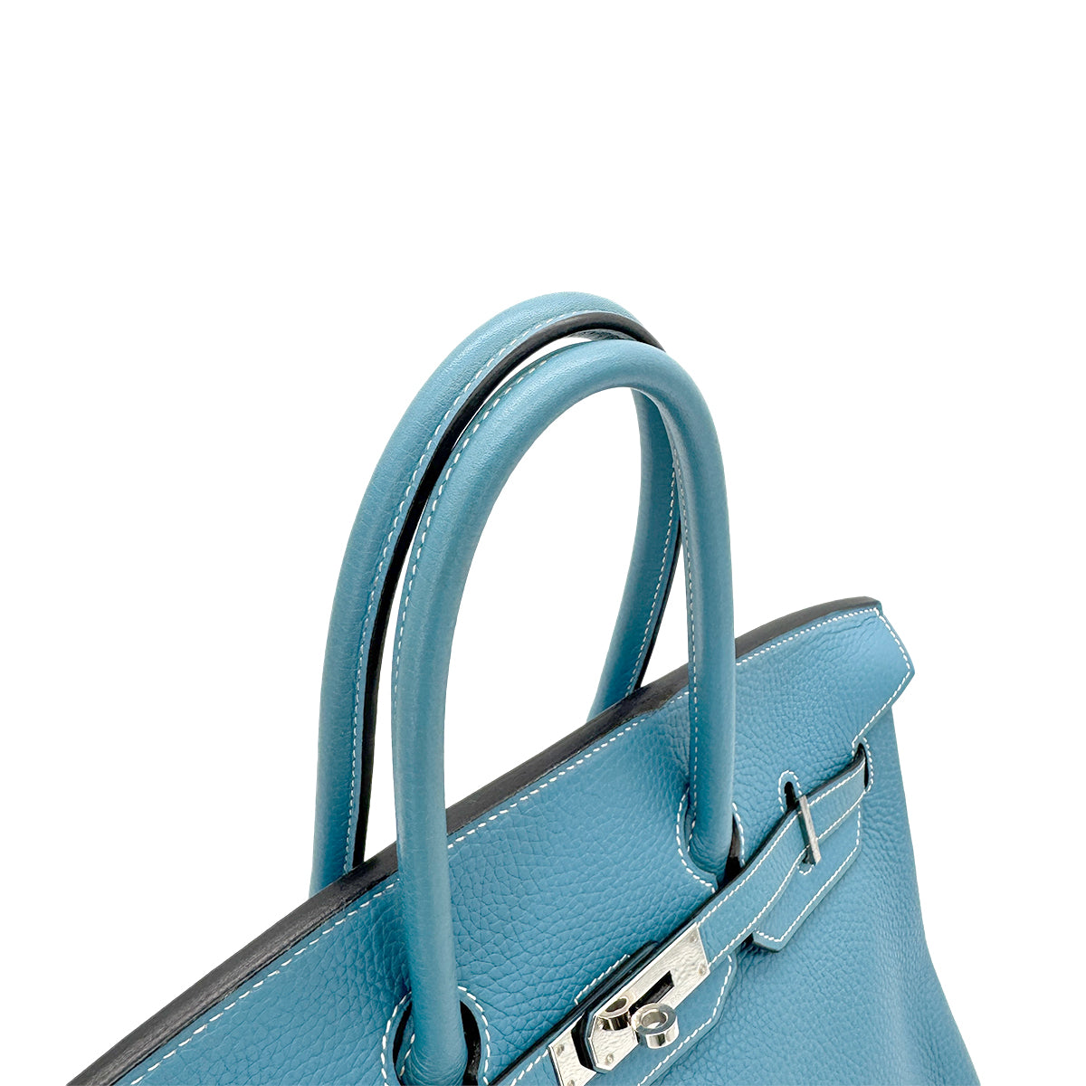 HERMES BIRKIN 35 BLUE JEAN TAURILLON CLEMENCE HAND BAG □I SHW 90279950