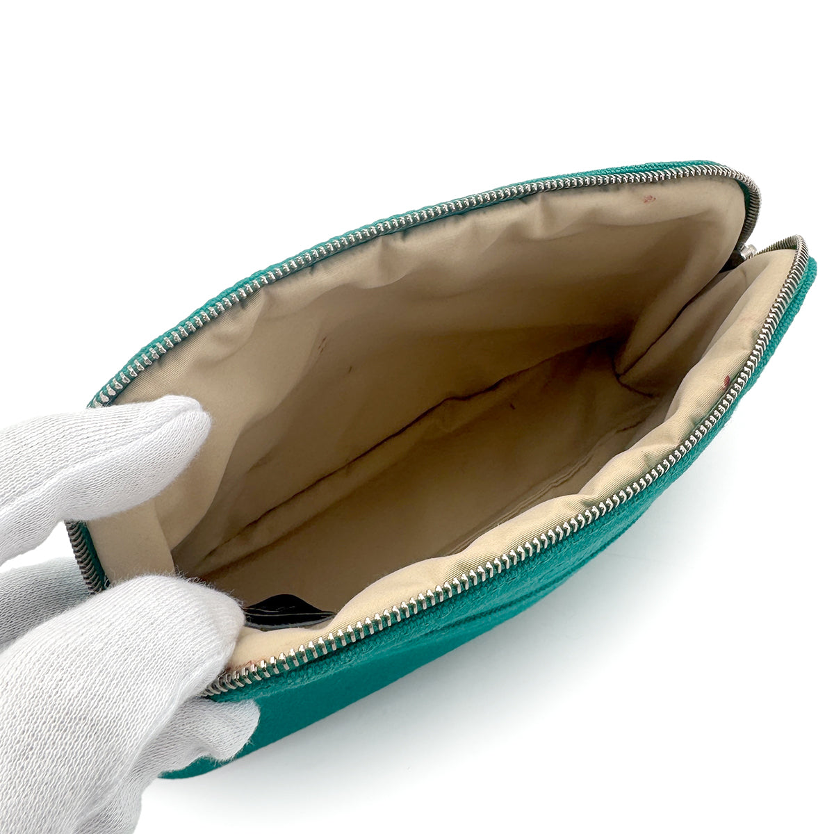 HERMES BOLIDE POUCH 20 GREEN TOILE H 90279955