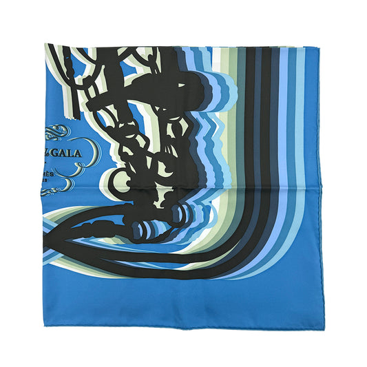 HERMES CARRE BRIDES DE GALA SCARF SILK BLUE 90279960