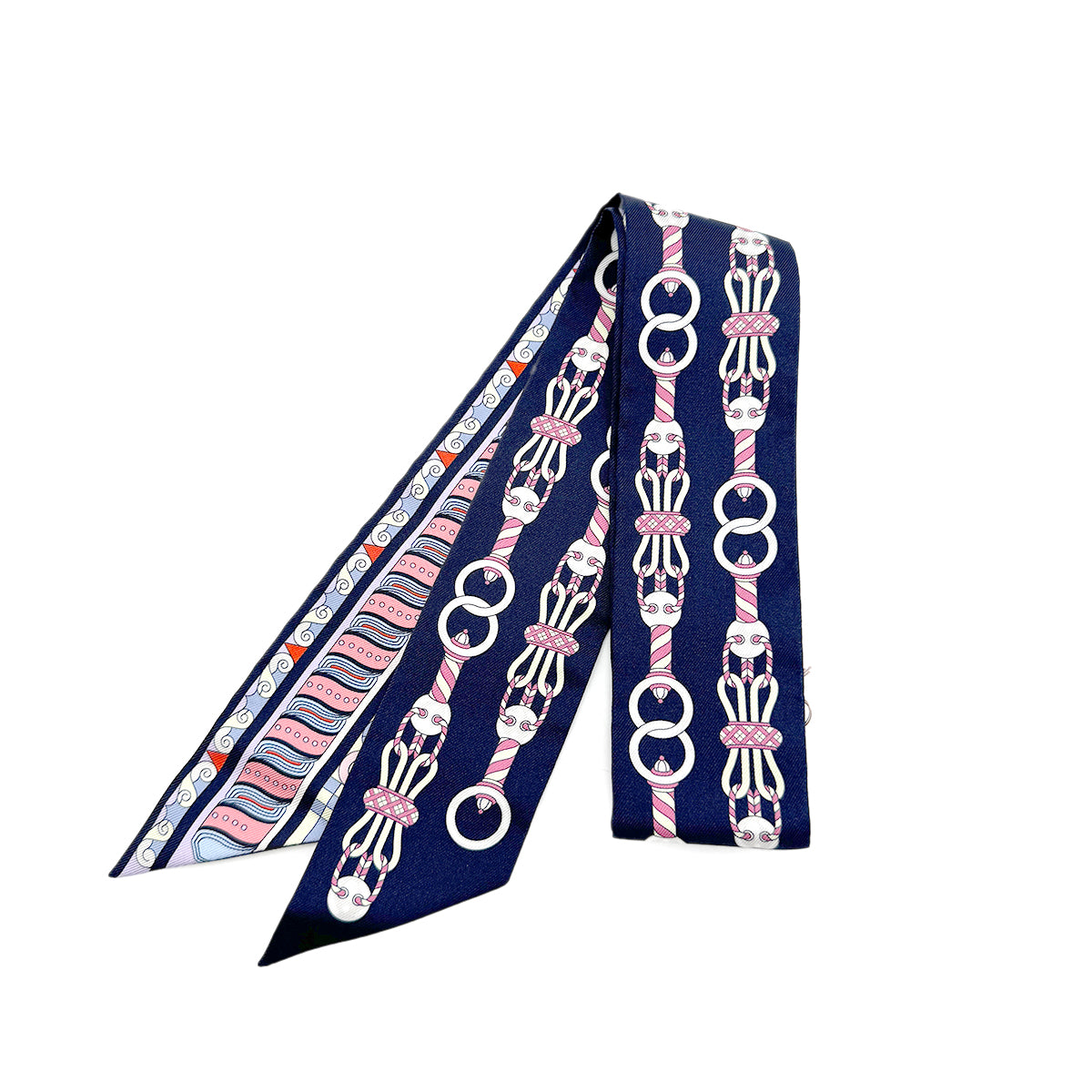 HERMES TWILLY HARNAIS EN ROSACE SCARF MULTICOLOR SILK 90279961