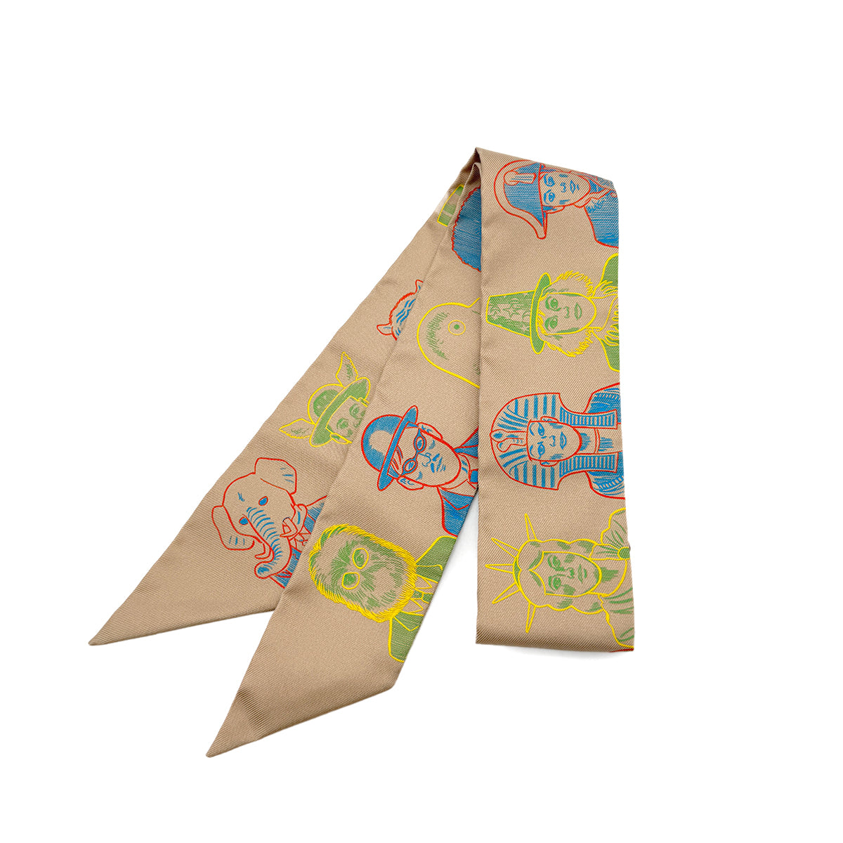 HERMES TWILLY DRESS CODE SCARF MULTICOLOR SILK 90279966