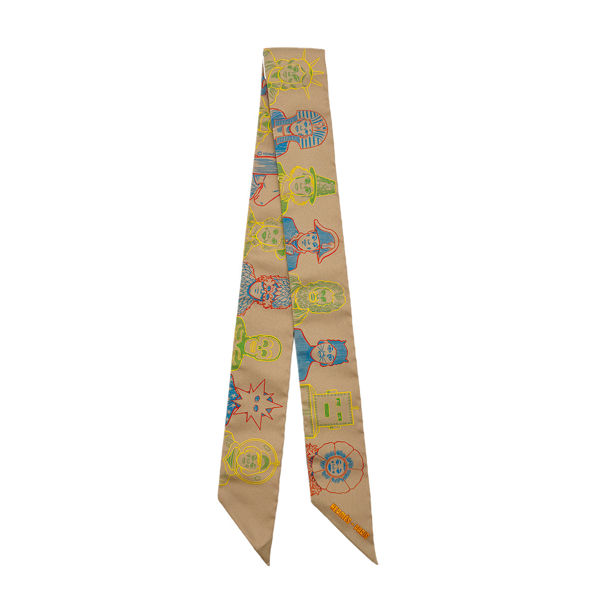 HERMES TWILLY DRESS CODE SCARF MULTICOLOR SILK 90279966