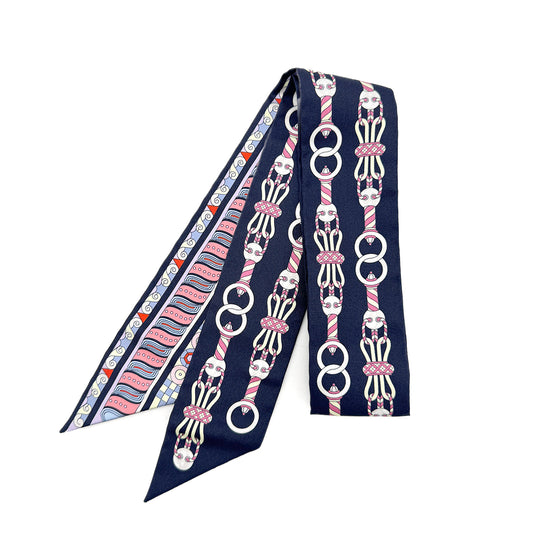 HERMES TWILLY HARNAIS EN ROSACE SCARF MULTICOLOR 90279967