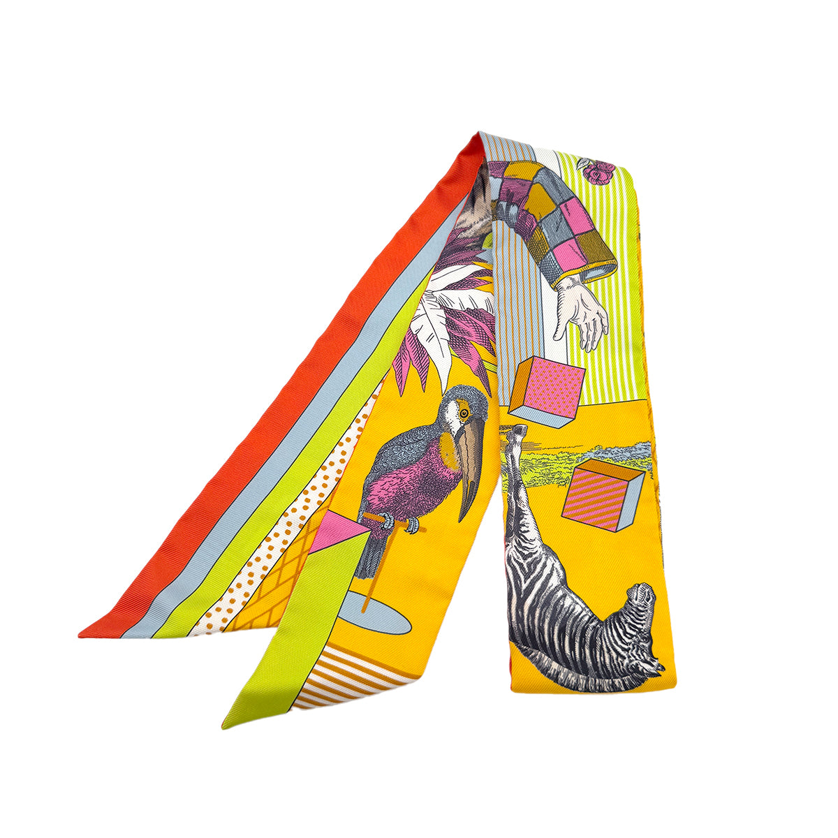 HERMES TWILLY GRAND THEATRE NOUVEAU SCARF MULTICOLOR SILK 90279968