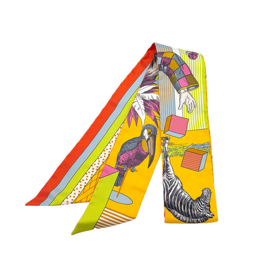 HERMES TWILLY GRAND THEATRE NOUVEAU SCARF MULTICOLOR SILK 90279968