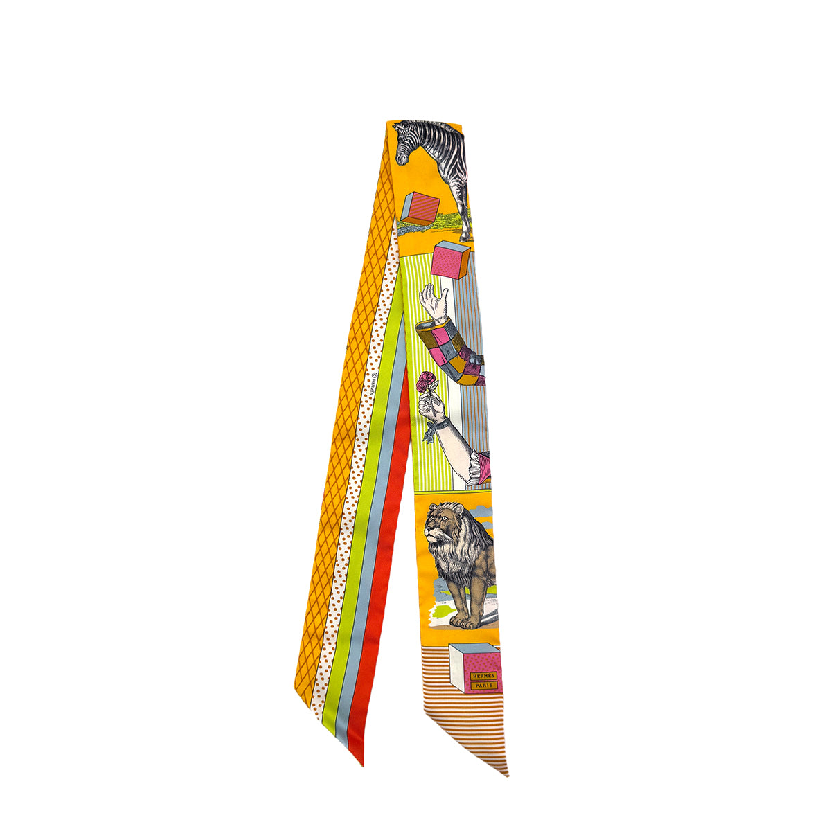 HERMES TWILLY GRAND THEATRE NOUVEAU SCARF MULTICOLOR SILK 90279968