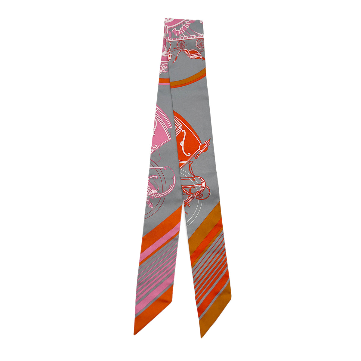 HERMES TWILLY EX LIBRIS SCARF MULTICOLOR SILK 90279978