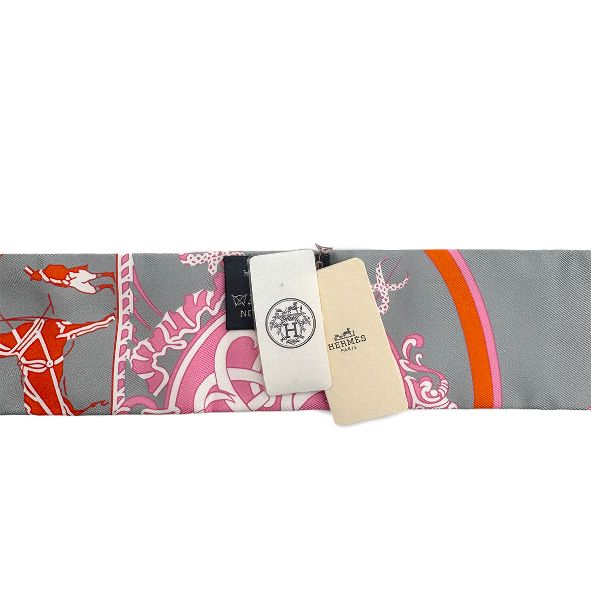 HERMES TWILLY EX LIBRIS SCARF MULTICOLOR SILK 90279978