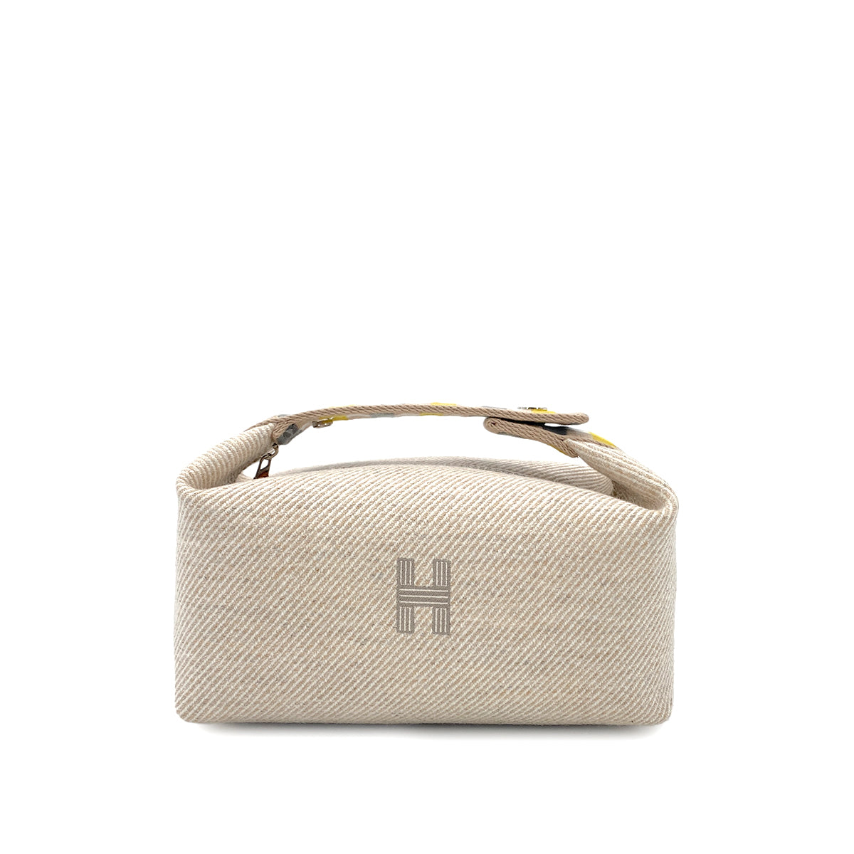 HERMES BRIDE A BRAC PM AU CARRE SEIGLE TOILE H POUCH HAND BAG 90280289