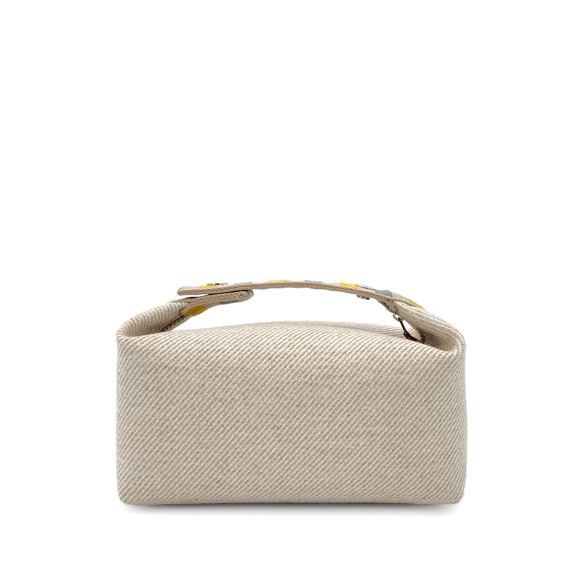 HERMES BRIDE A BRAC PM AU CARRE SEIGLE TOILE H POUCH HAND BAG 90280289