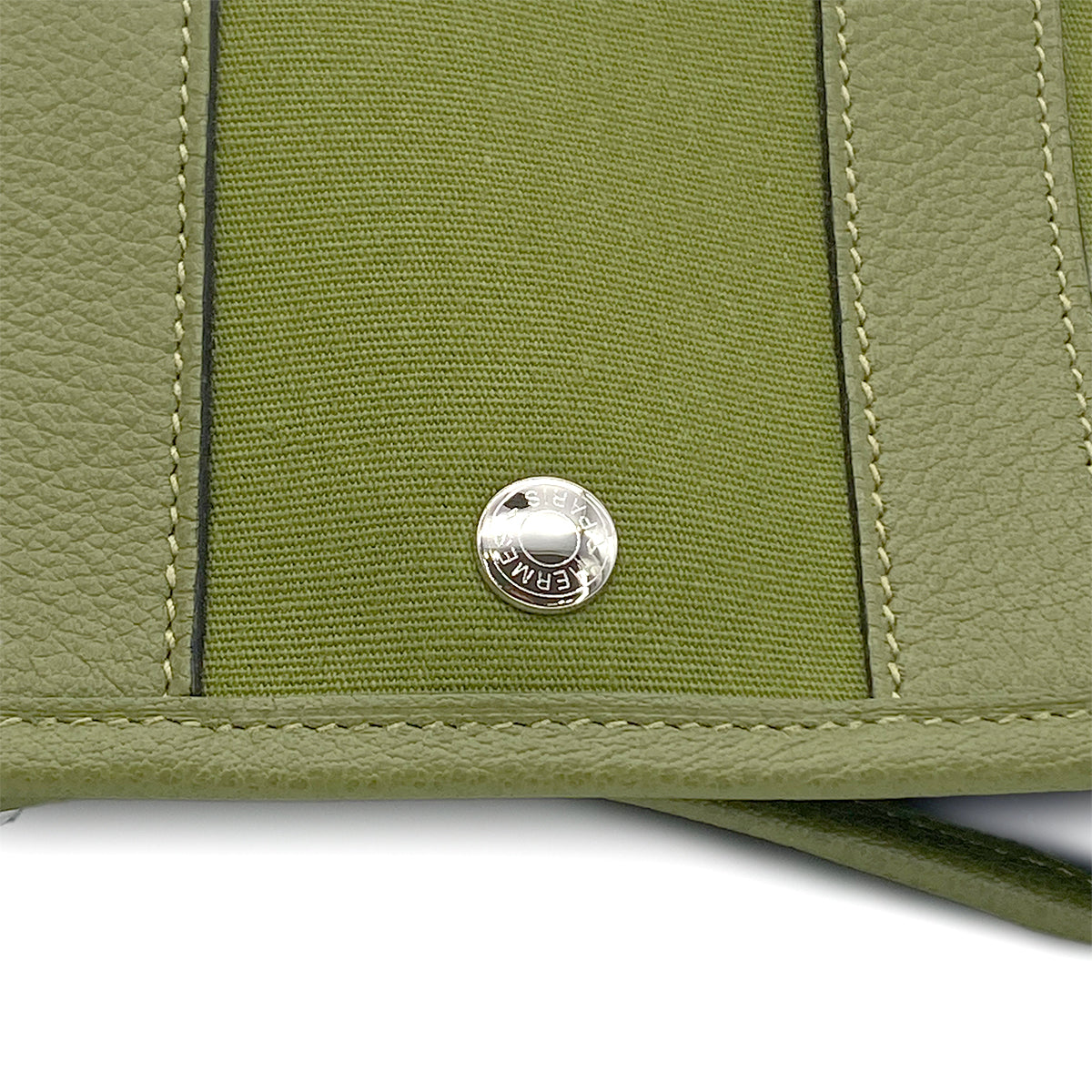 HERMES GARDEN PARTY TTPM VERT ANIS TOILE OFFICIER PORCH □J 90280291