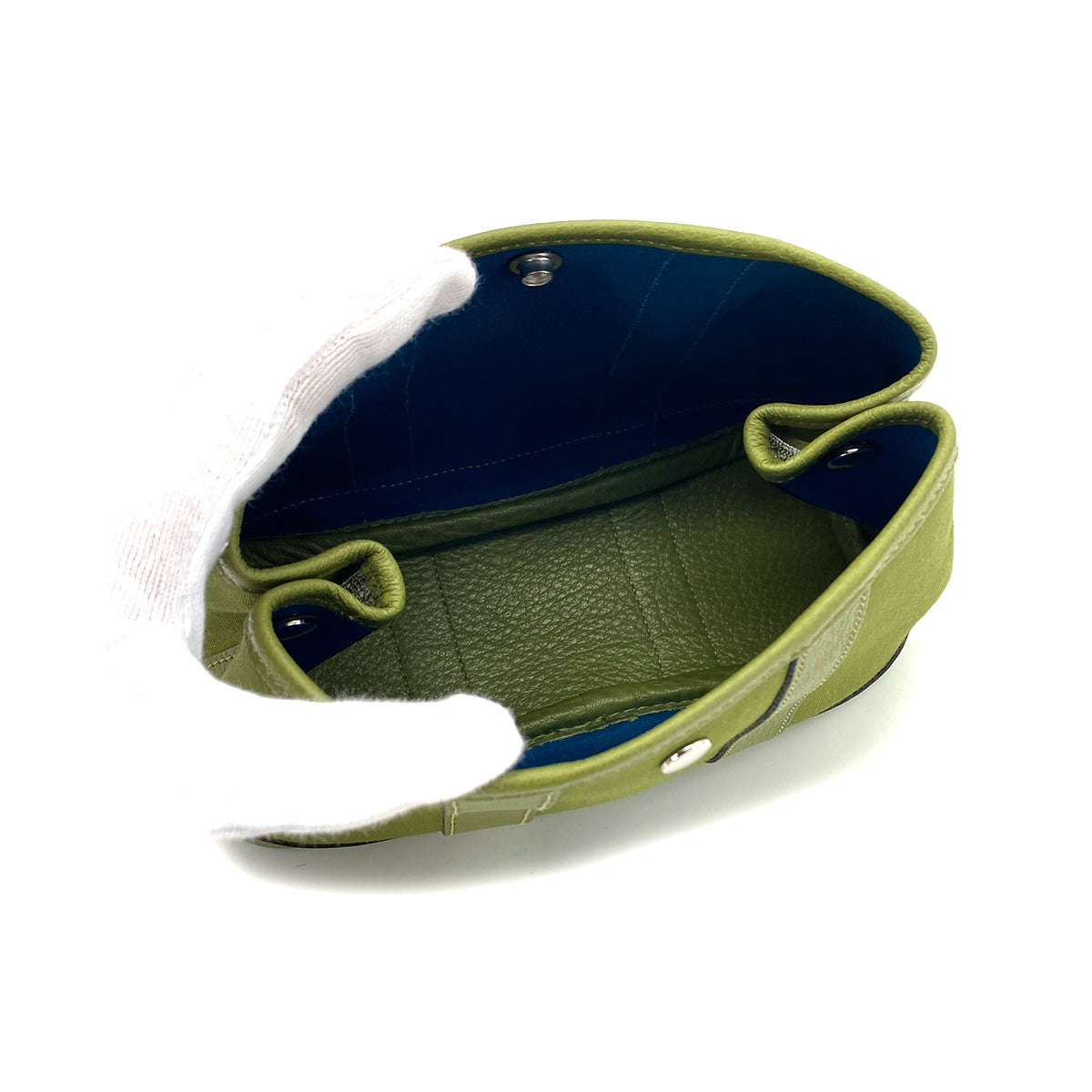 HERMES GARDEN PARTY TTPM VERT ANIS TOILE OFFICIER PORCH □J 90280291