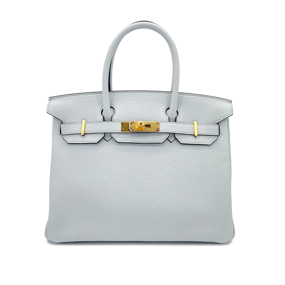 HERMES BIRKIN 30 BLEU GLACIER TAURILLON CLEMENCE HAND BAG Z GHW 90280297