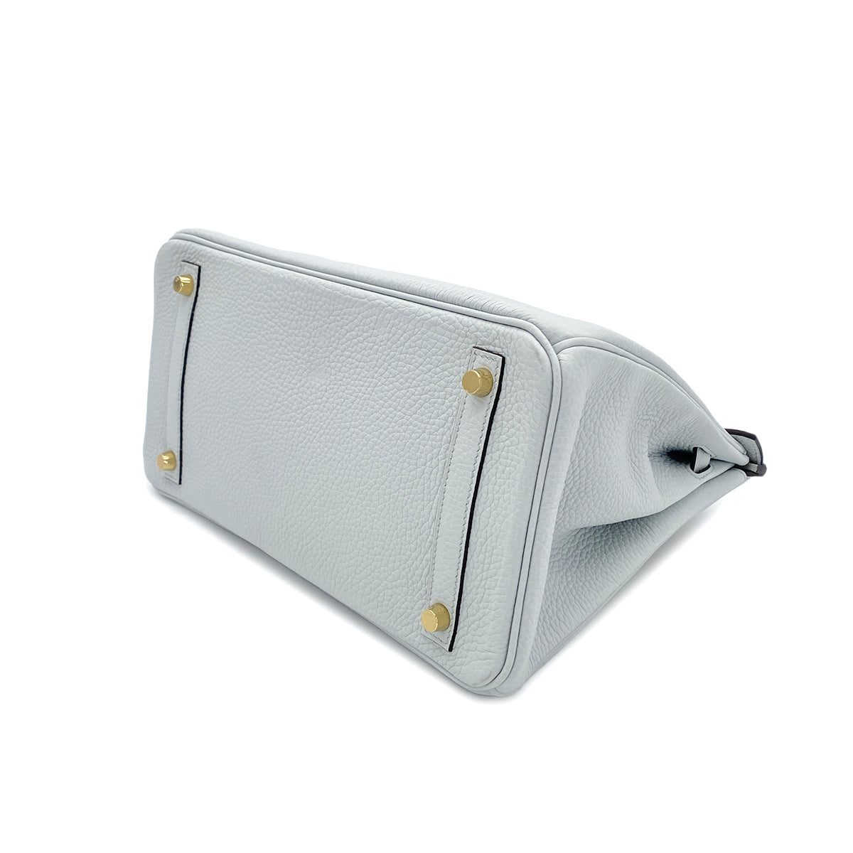 HERMES BIRKIN 30 BLEU GLACIER TAURILLON CLEMENCE HAND BAG Z GHW 90280297