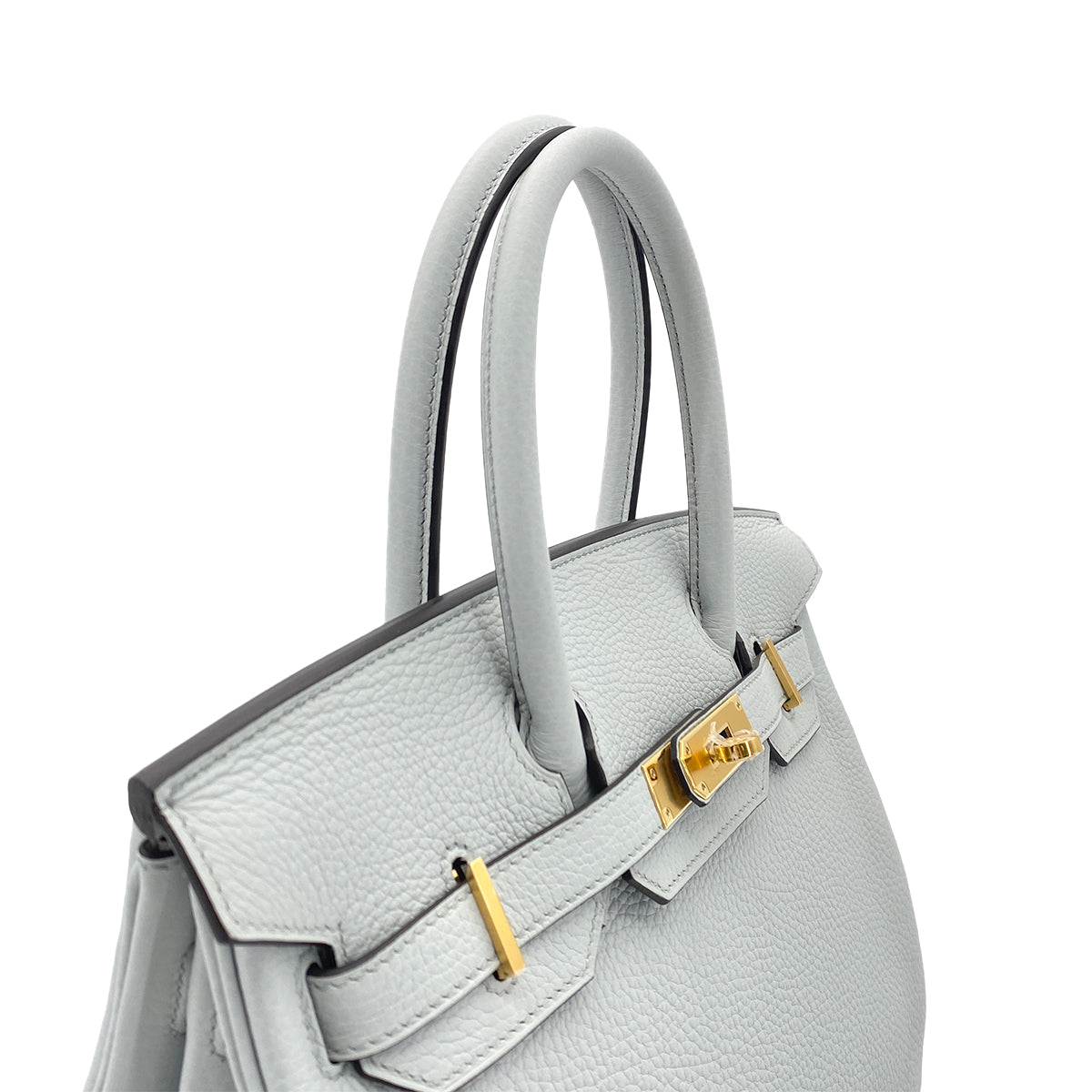 HERMES BIRKIN 30 BLEU GLACIER TAURILLON CLEMENCE HAND BAG Z GHW 90280297