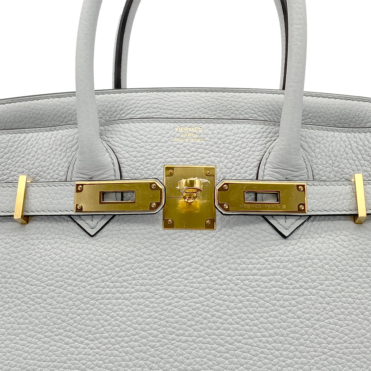 HERMES BIRKIN 30 BLEU GLACIER TAURILLON CLEMENCE HAND BAG Z GHW 90280297