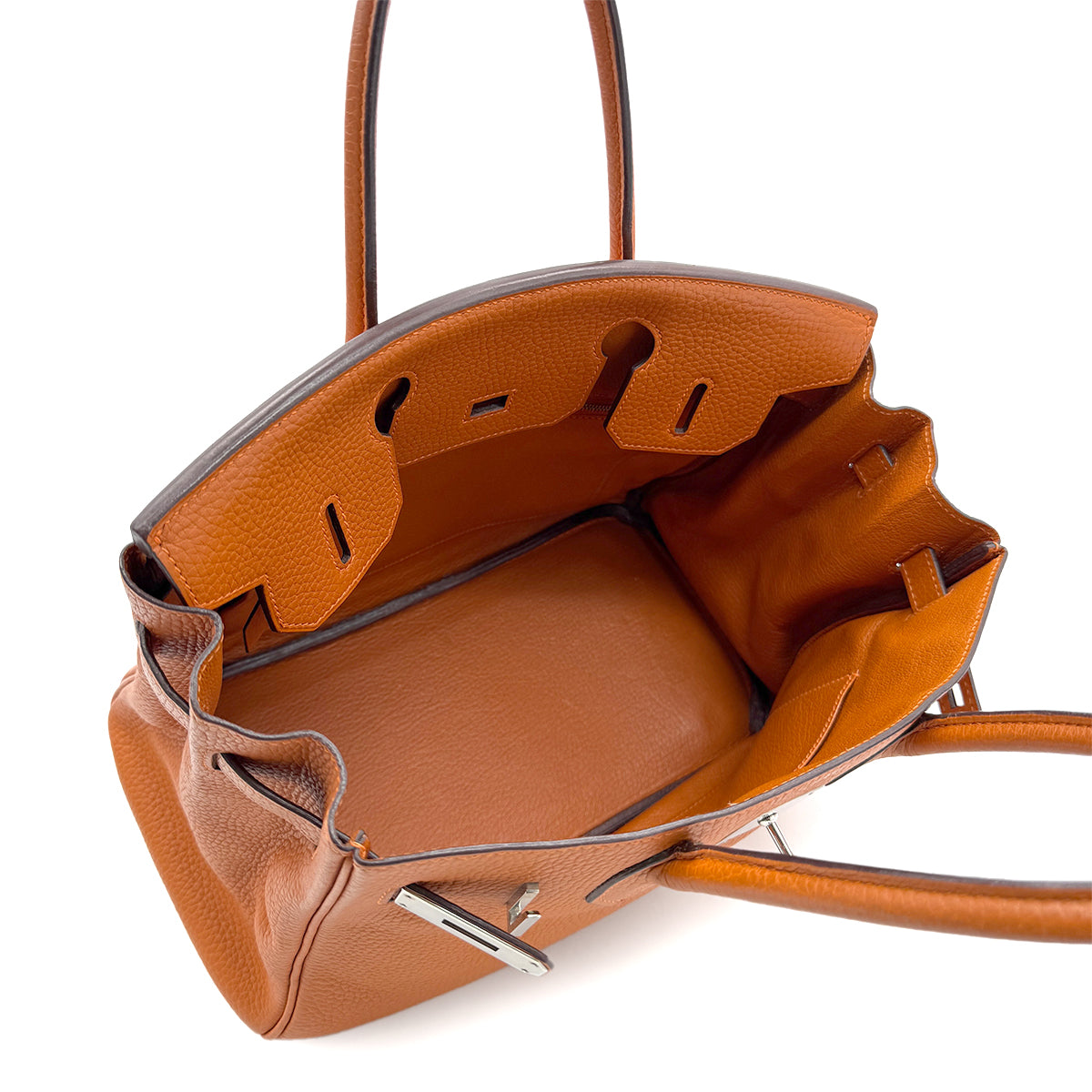 HERMES BIRKIN 30 POTIRON TAURILLON CLEMENCE HAND BAG □I SHW 90280298