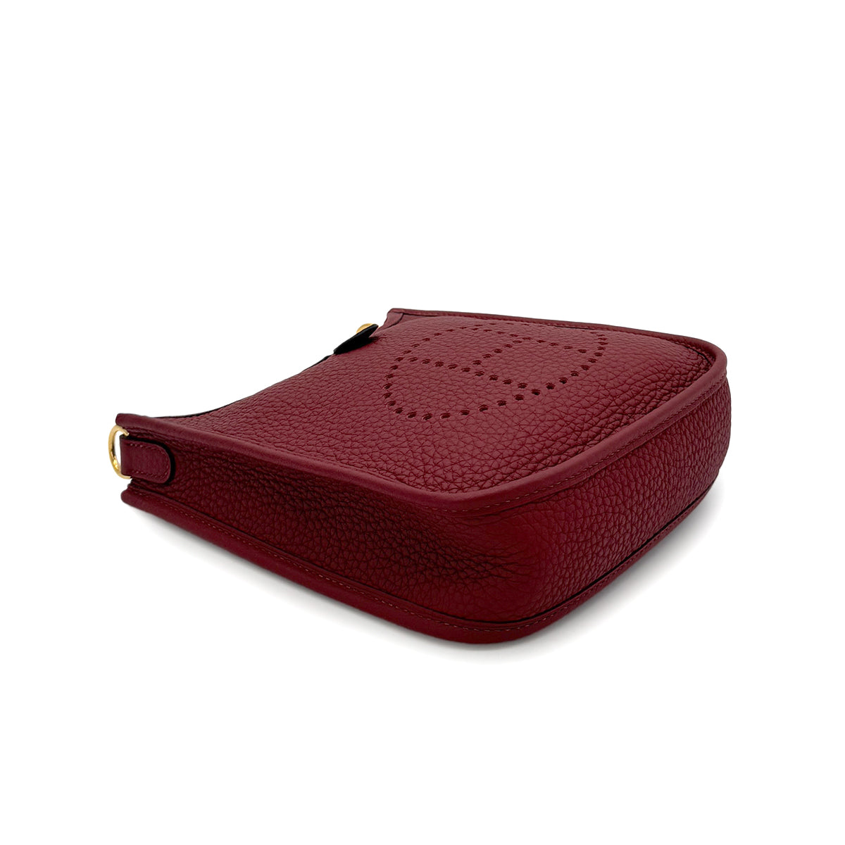 HERMES EVELYNE TPM AMAZON ROUGE GRENADE TAURILLON CLEMENCE SHOULDER BAG B 90280300