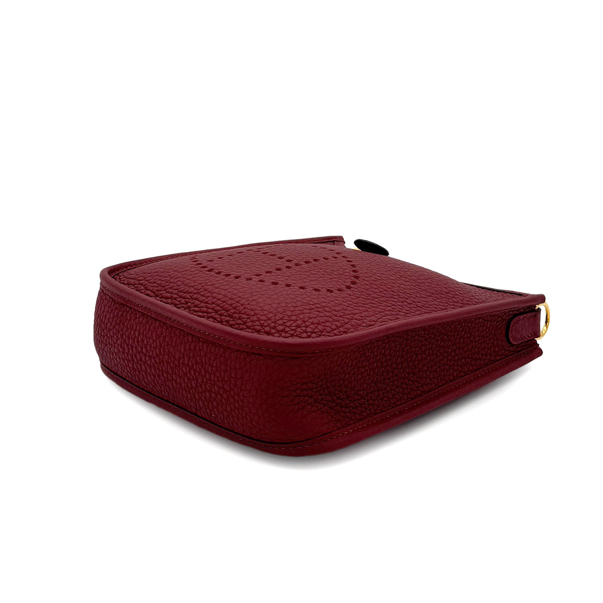 HERMES EVELYNE TPM AMAZON ROUGE GRENADE TAURILLON CLEMENCE SHOULDER BAG B 90280300