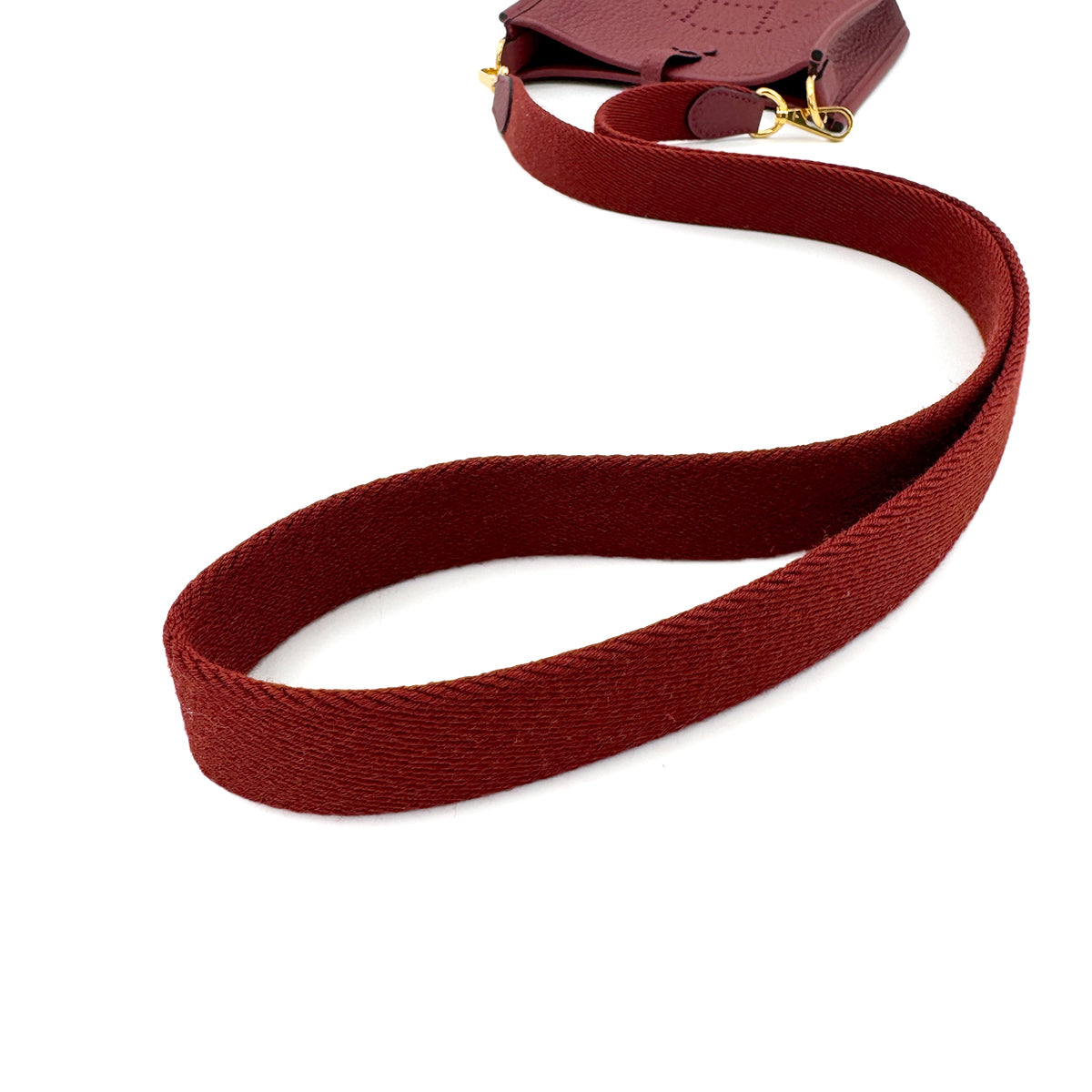 HERMES EVELYNE TPM AMAZON ROUGE GRENADE TAURILLON CLEMENCE SHOULDER BAG B 90280300