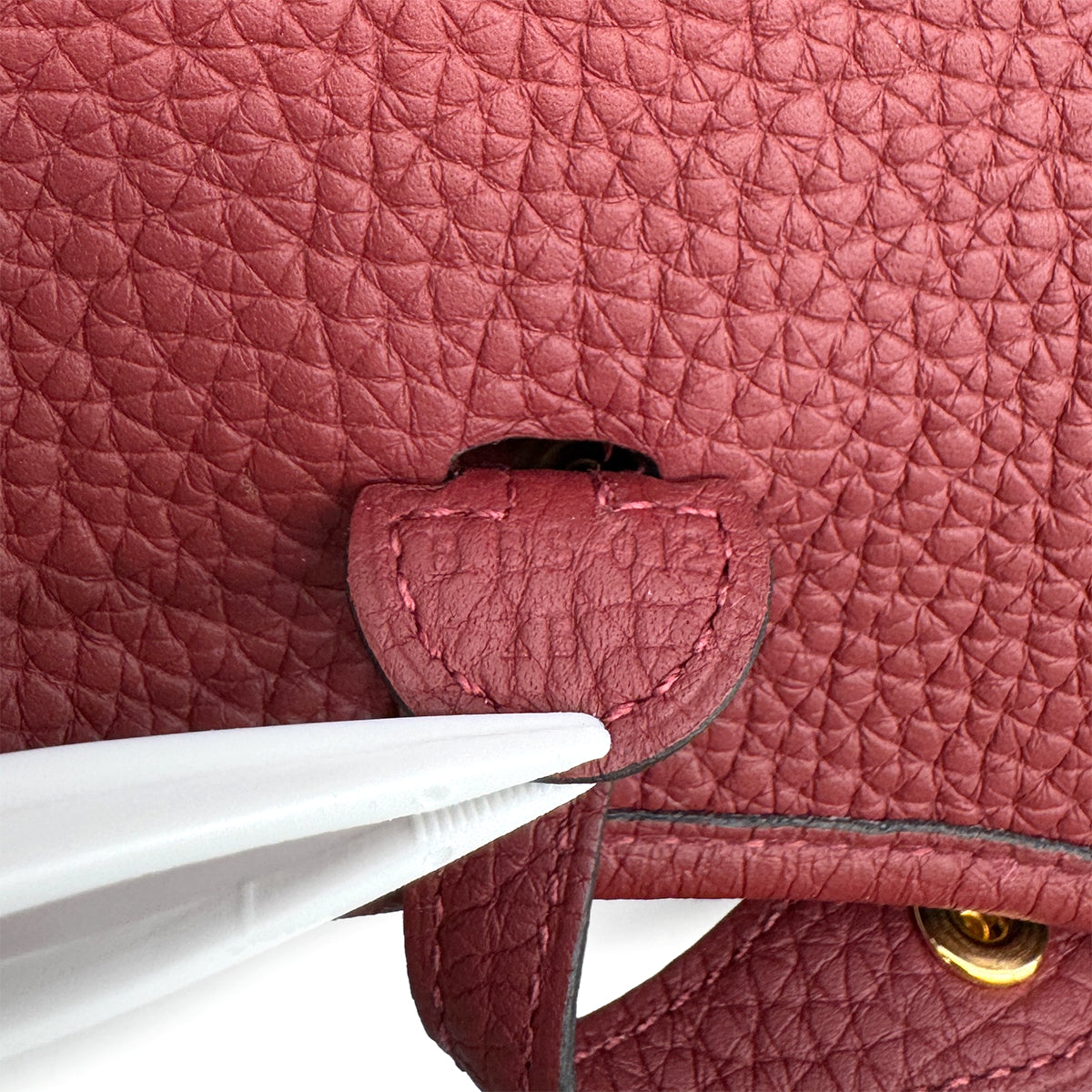 HERMES EVELYNE TPM AMAZON ROUGE GRENADE TAURILLON CLEMENCE SHOULDER BAG B 90280300