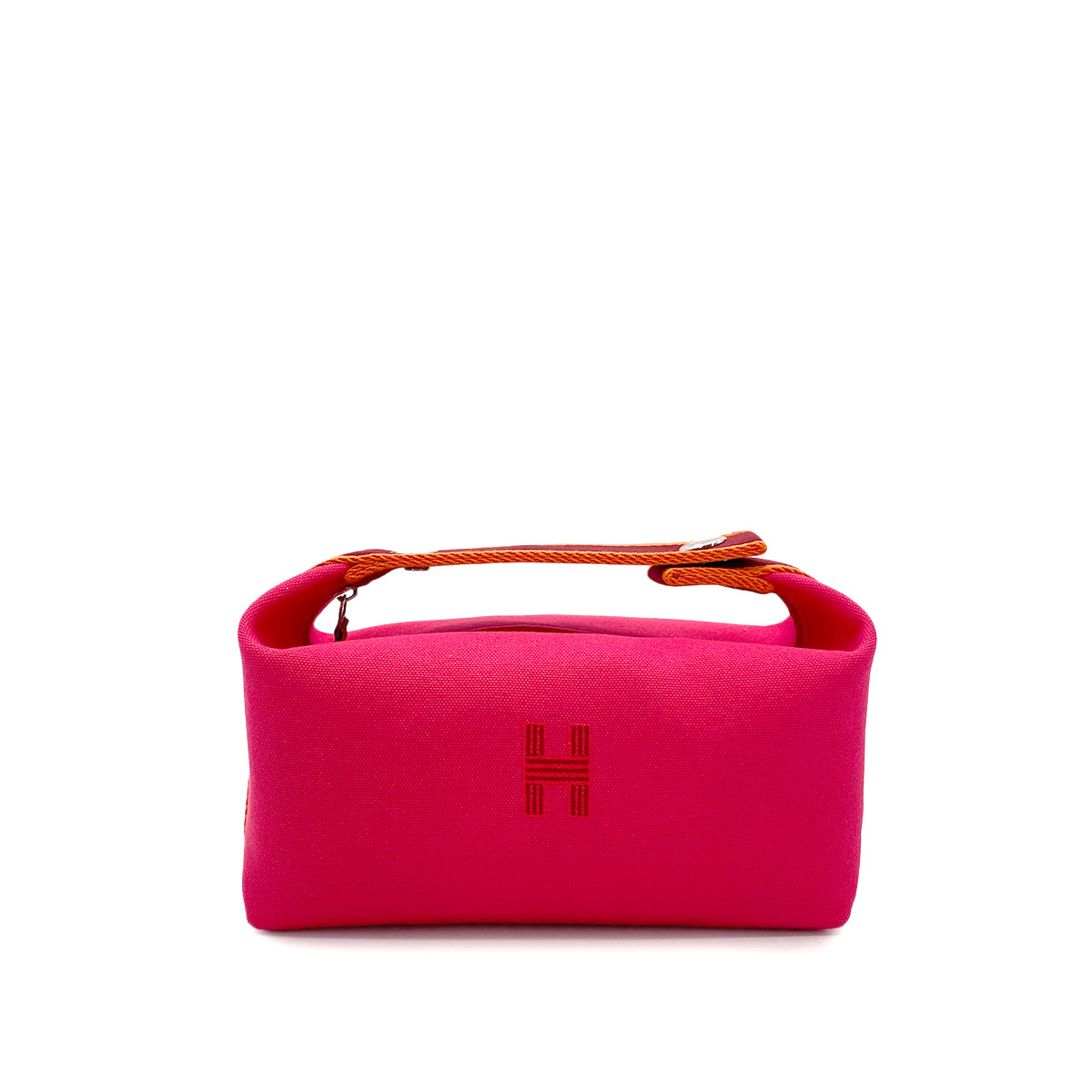 HERMES BRIDE A BRAC PM HIBISCUS TOILE H POUCH HAND BAG 90280303