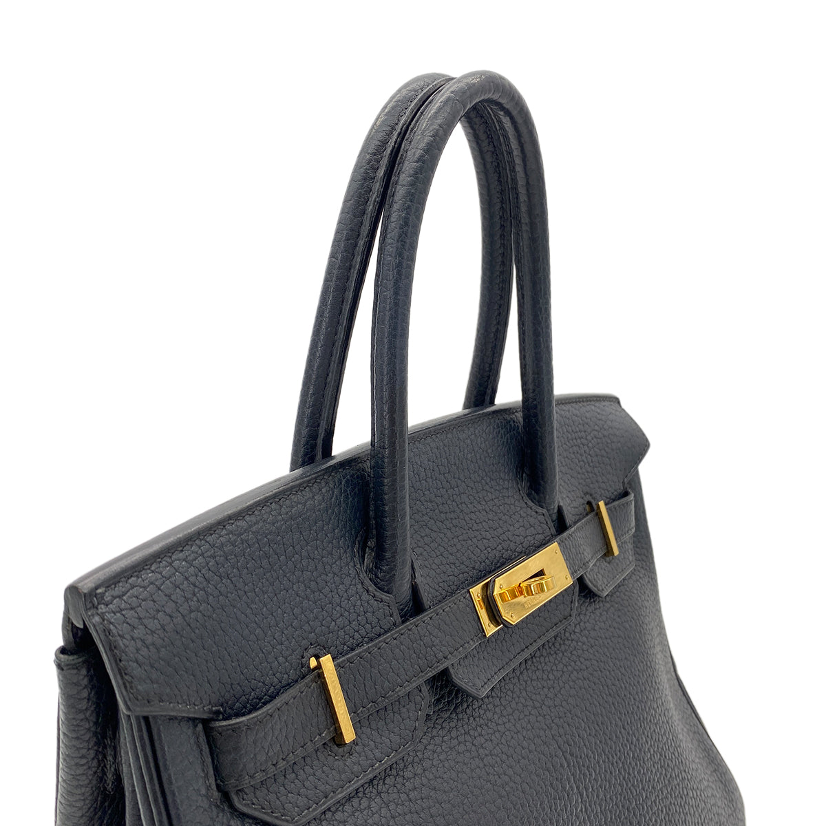 HERMES BIRKIN 30 BLUE INDIGO TOGO HAND BAG □H GHW 90280309