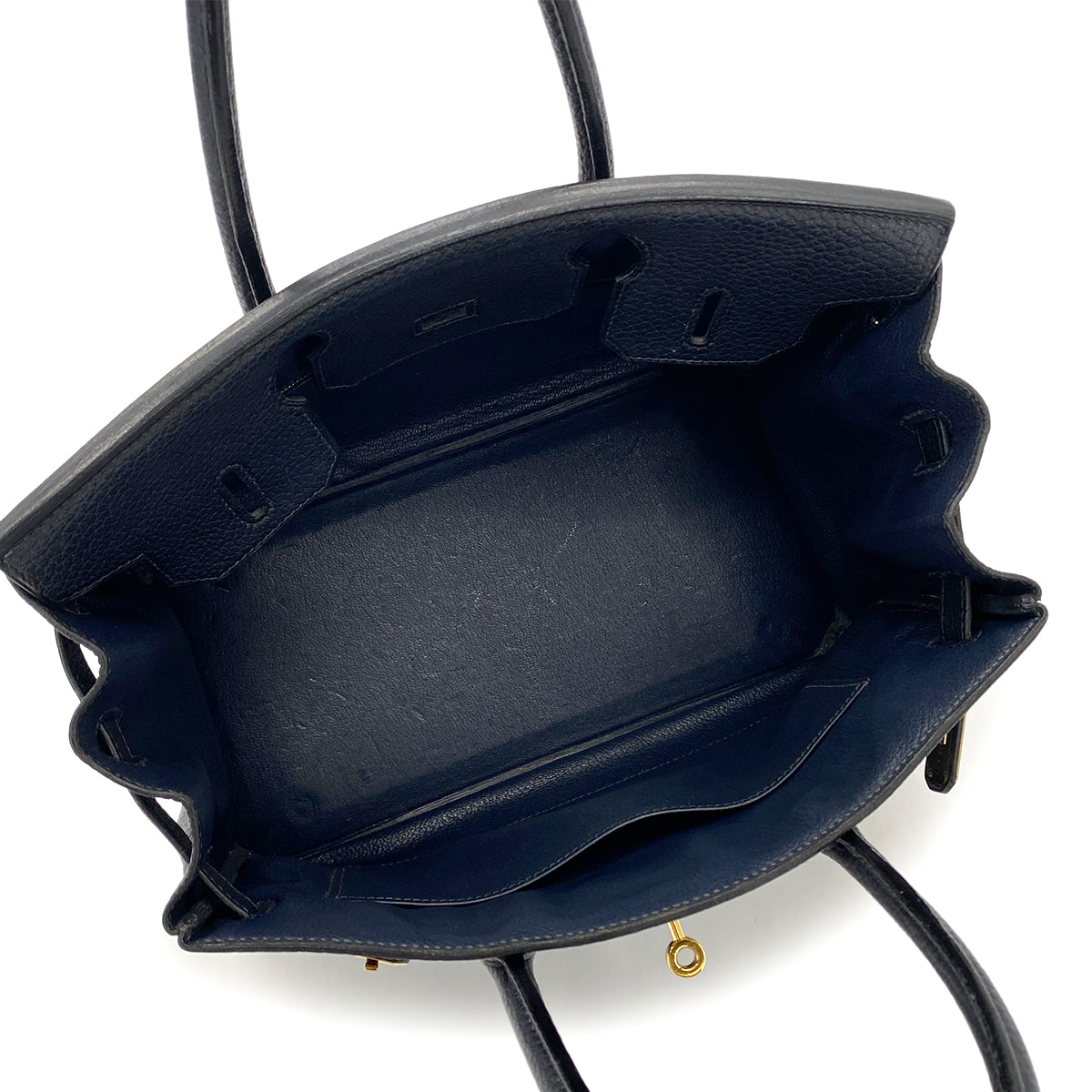 HERMES BIRKIN 30 BLUE INDIGO TOGO HAND BAG □H GHW 90280309