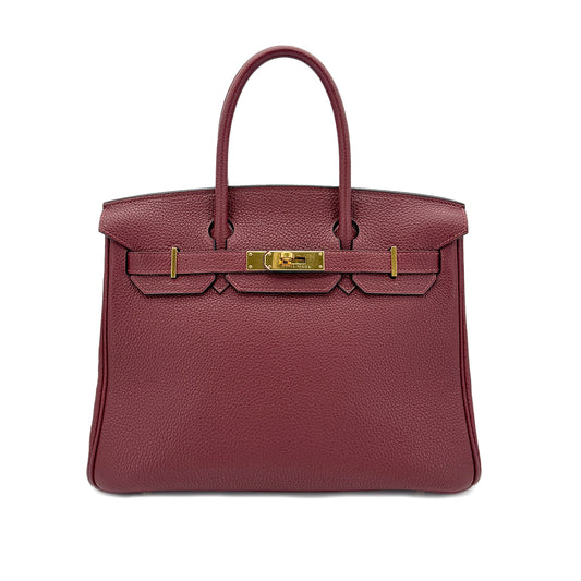 HERMES BIRKIN 30 ROUGE H TOGO HAND BAG □H GHW 90280310