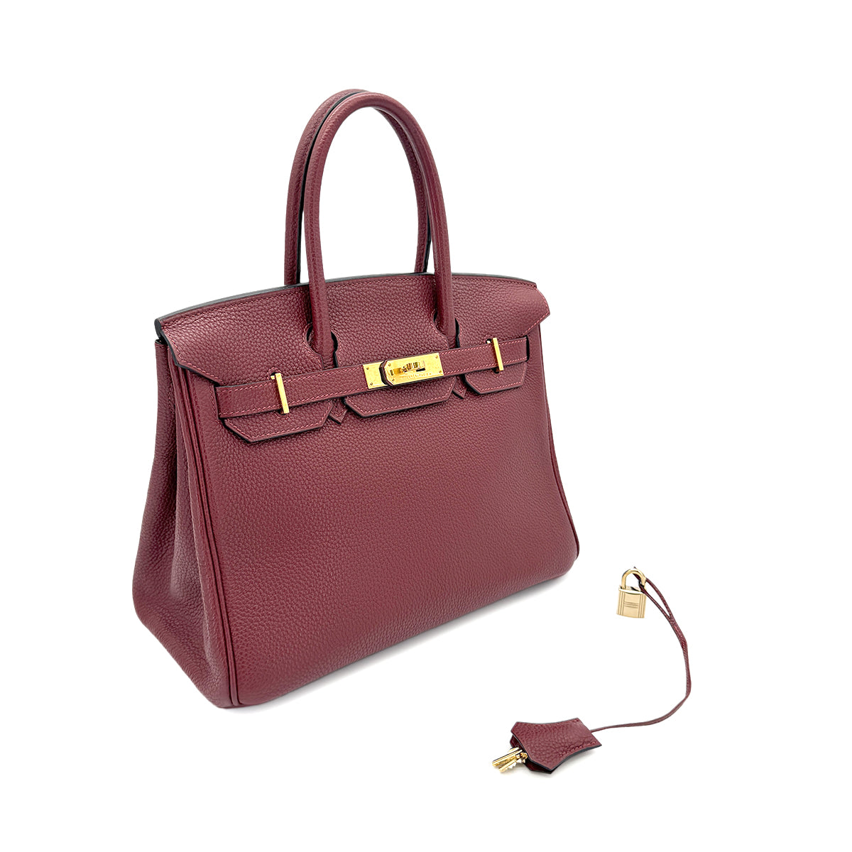 HERMES BIRKIN 30 ROUGE H TOGO HAND BAG □H GHW 90280310
