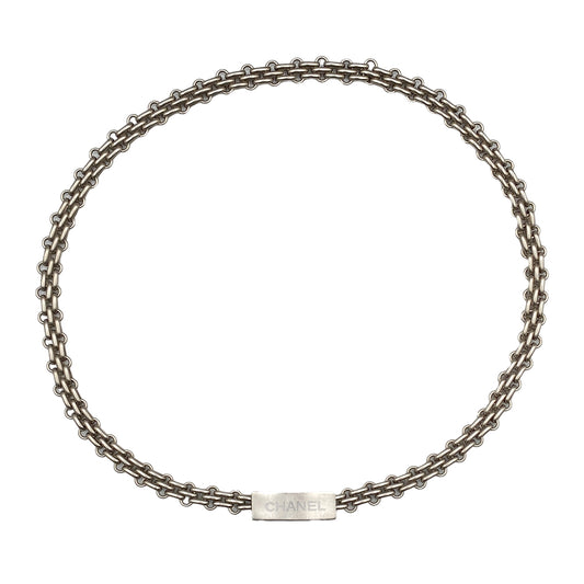 CHANEL CHAIN BELT LOGO SLVER ACCESSORY 98P 90280317