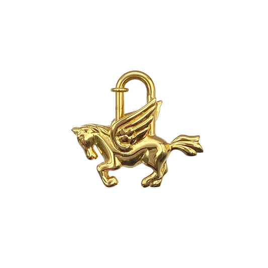 HERMES CADENA CHARM LE CHEVAL 1993 GOLD ACCESSORY 90280455