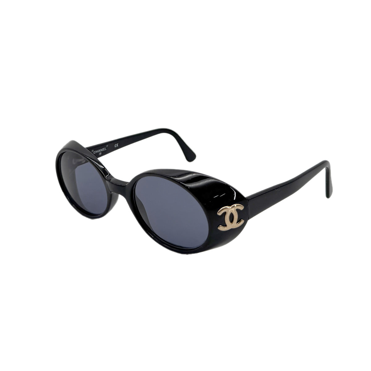 CHANEL VINTAGE SUNGLASSES COCOMARK BLACK EYEWEAR 90280460