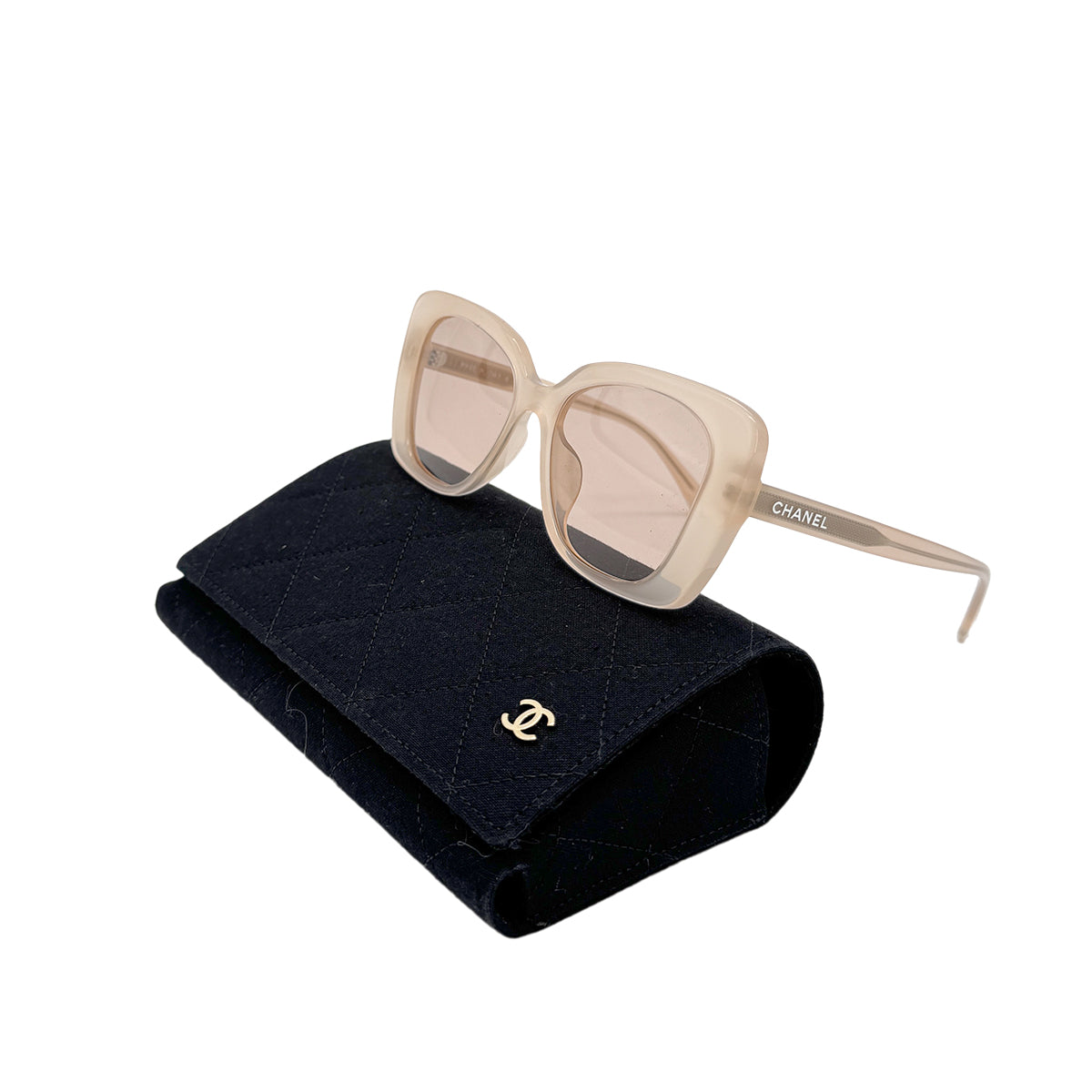 CHANEL SUNGLASSES LOGO PINK EYEWEAR 90280461