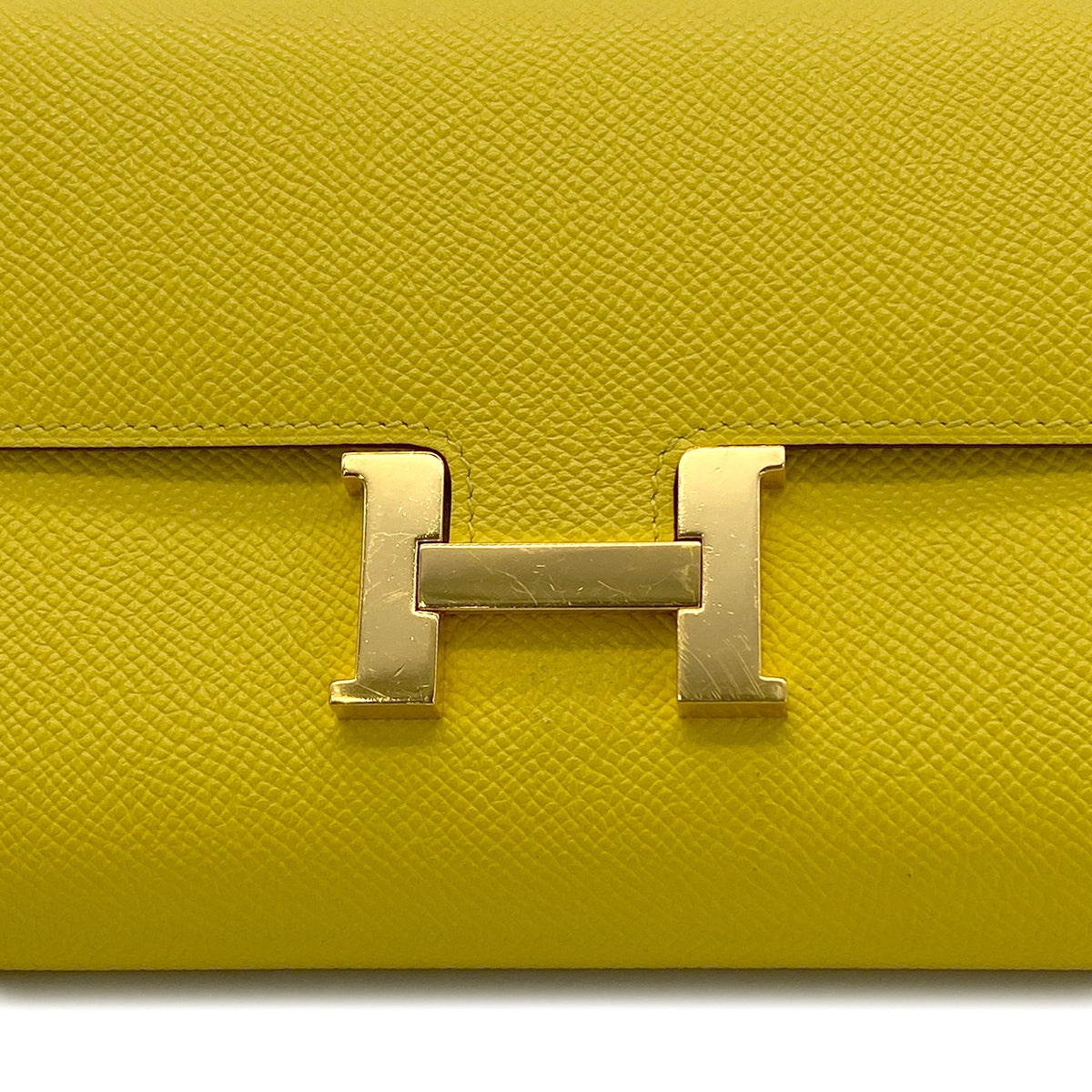 HERMES CONSTANCE LONG TO GO JAUNE DE NAPLES VEAU EPSOM SHOULDER BAG B GHW 90280494