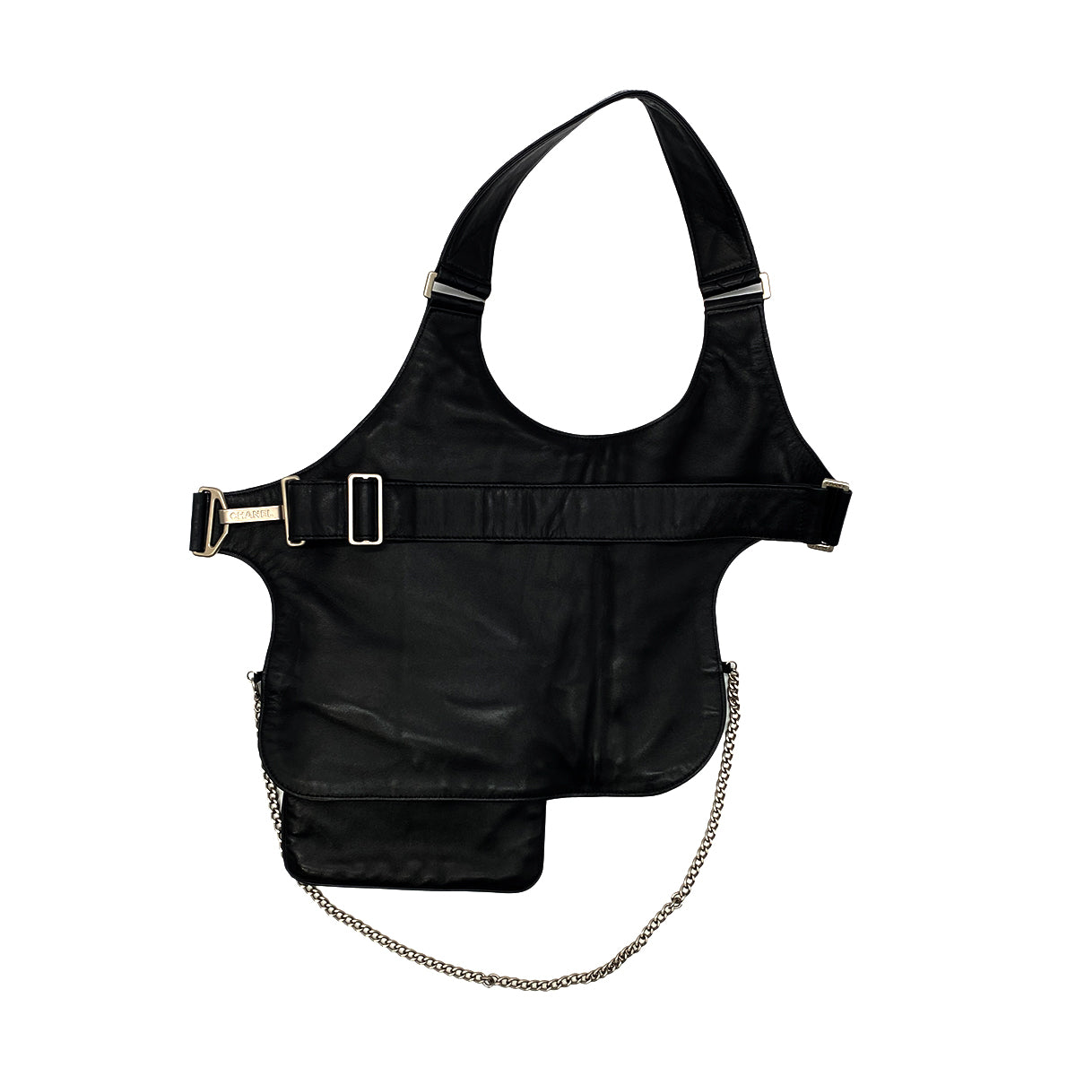 CHANEL VINTAGE COCOMARK RUNWAY FALL 2003 COLLECTION MATELASSE BODY BAG BLACK LAMB SKIN 90280496