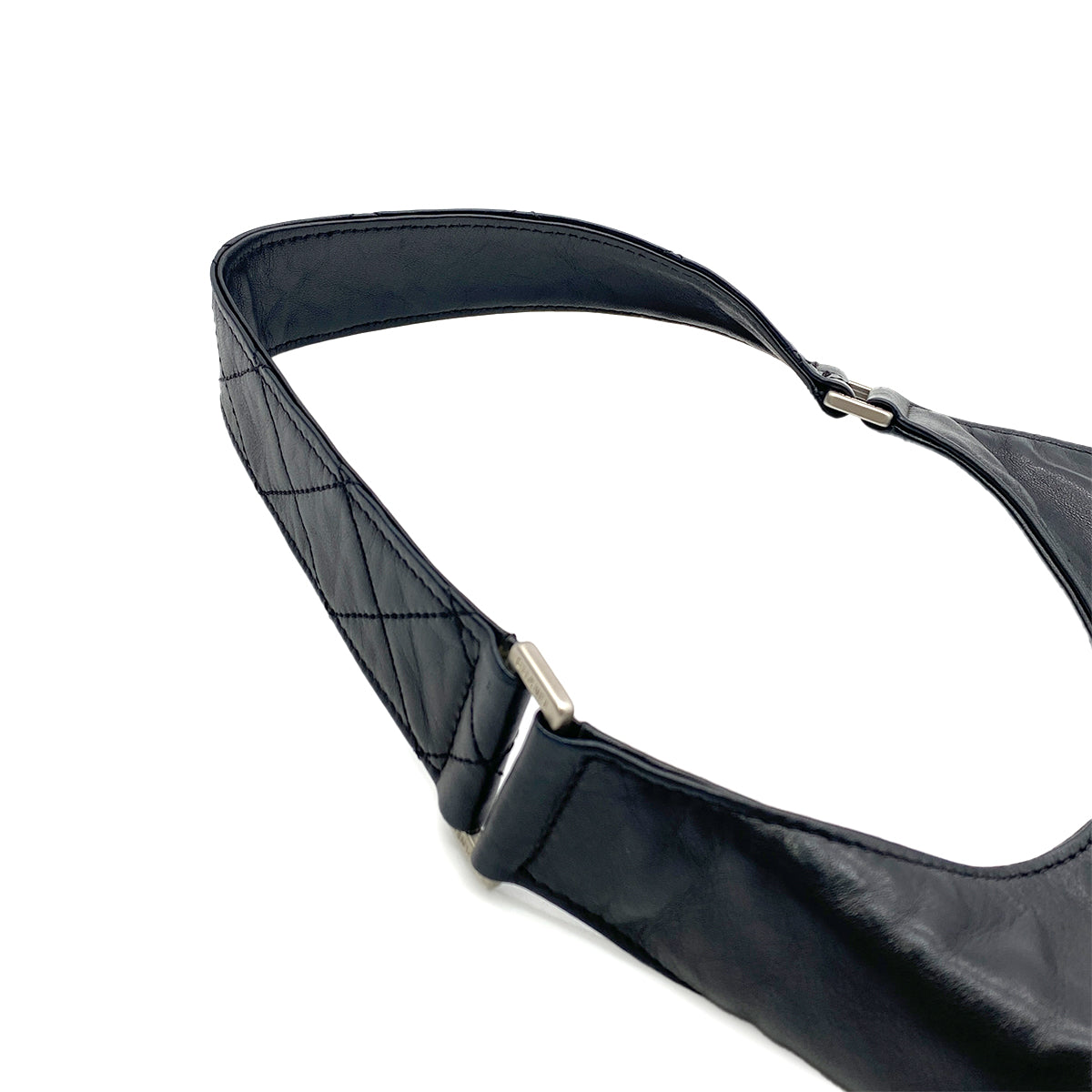 CHANEL VINTAGE COCOMARK RUNWAY FALL 2003 COLLECTION MATELASSE BODY BAG BLACK LAMB SKIN 90280496