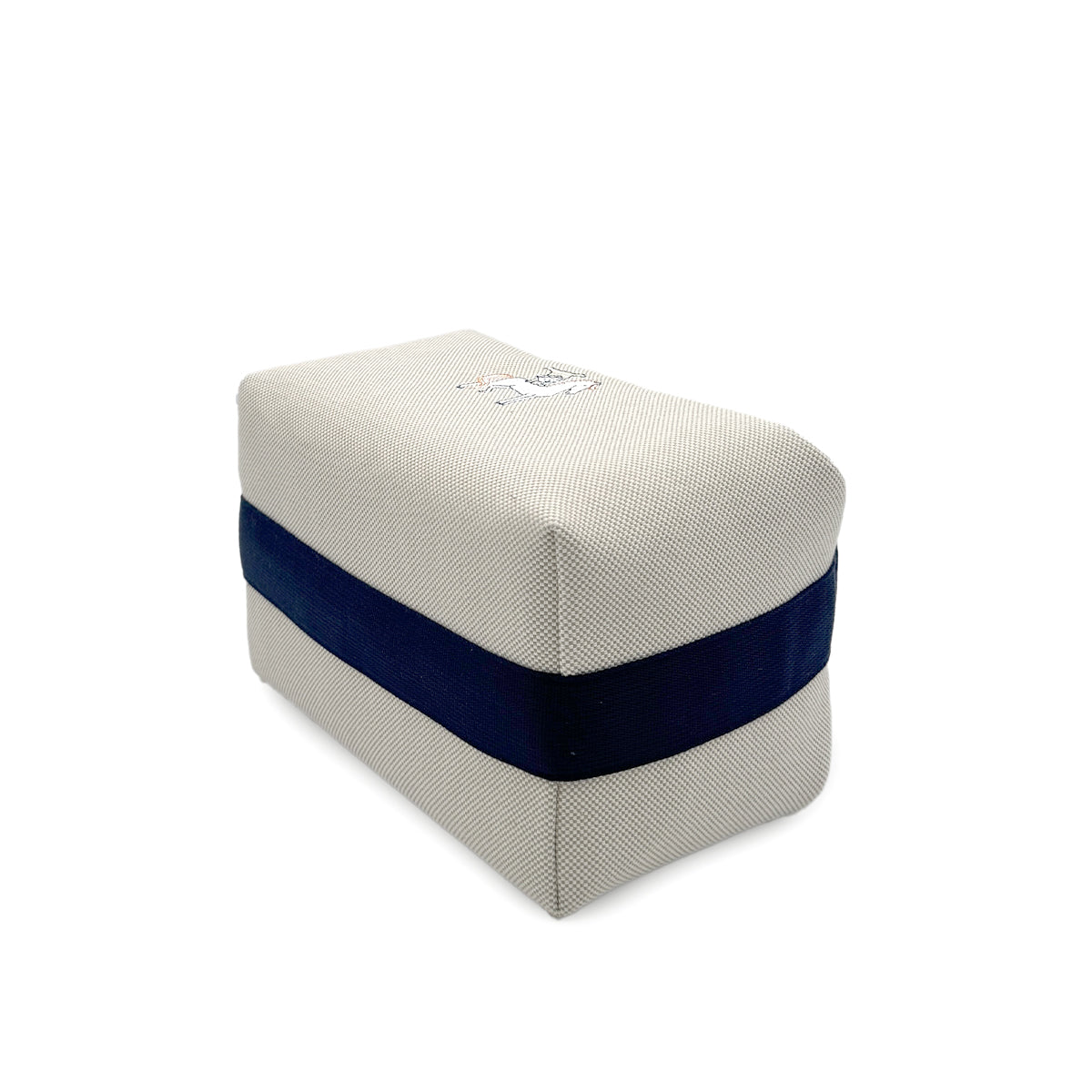 HERMES BRIDE A BRAC CABRIOLE GM GRIS PERLE TOILE H POUCH HAND BAG 90280508