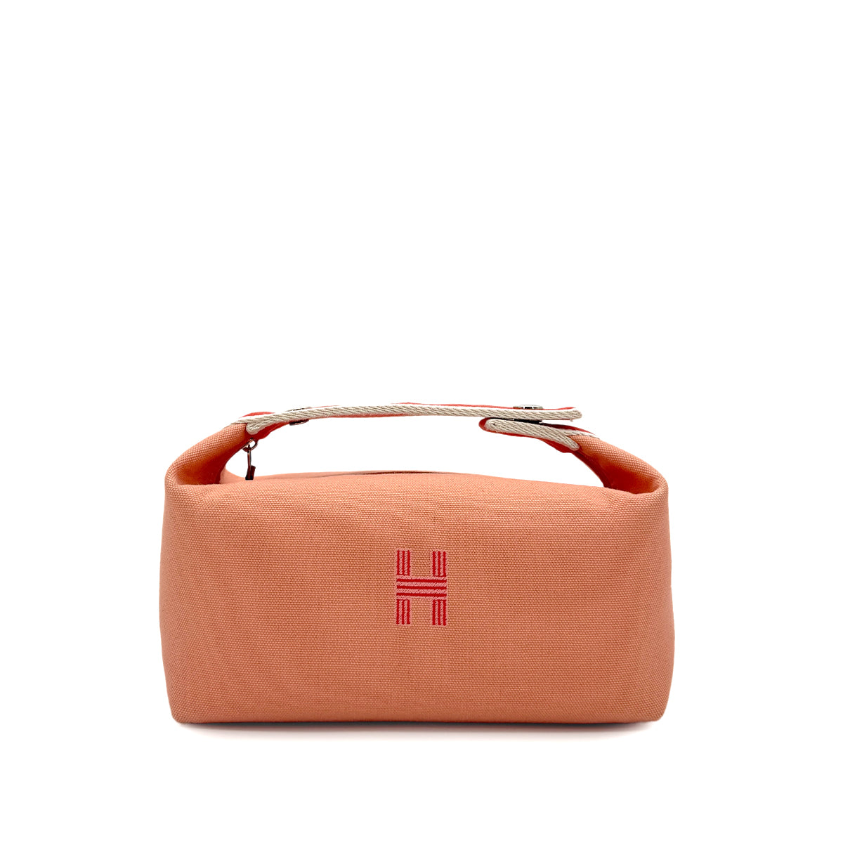 HERMES BRIDE A BRAC PM GOYAVE TOILE H POUCH HAND BAG 90280515