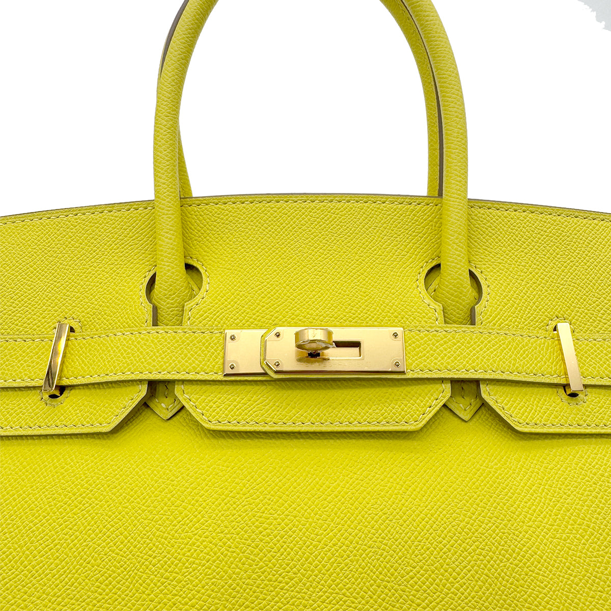 HERMES BIRKIN 30 SOUFRE VEAU EPSOM HAND BAG D GHW 90280527