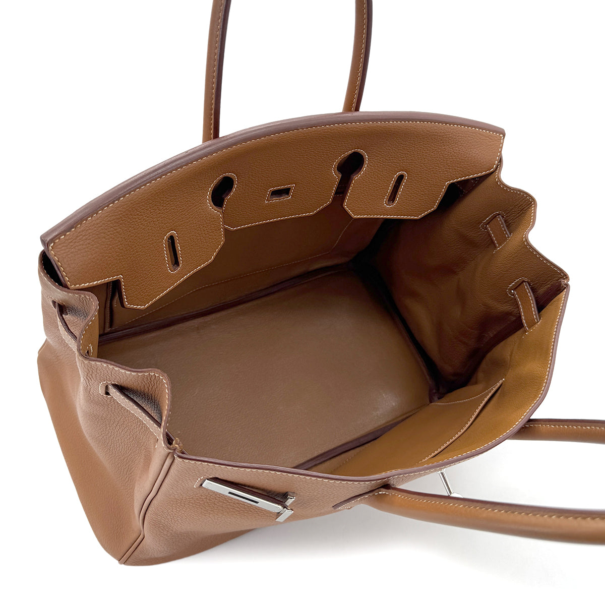 HERMES BIRKIN 35 GOLD TAURILLON CLEMENCE HAND BAG □L GHW 90280531