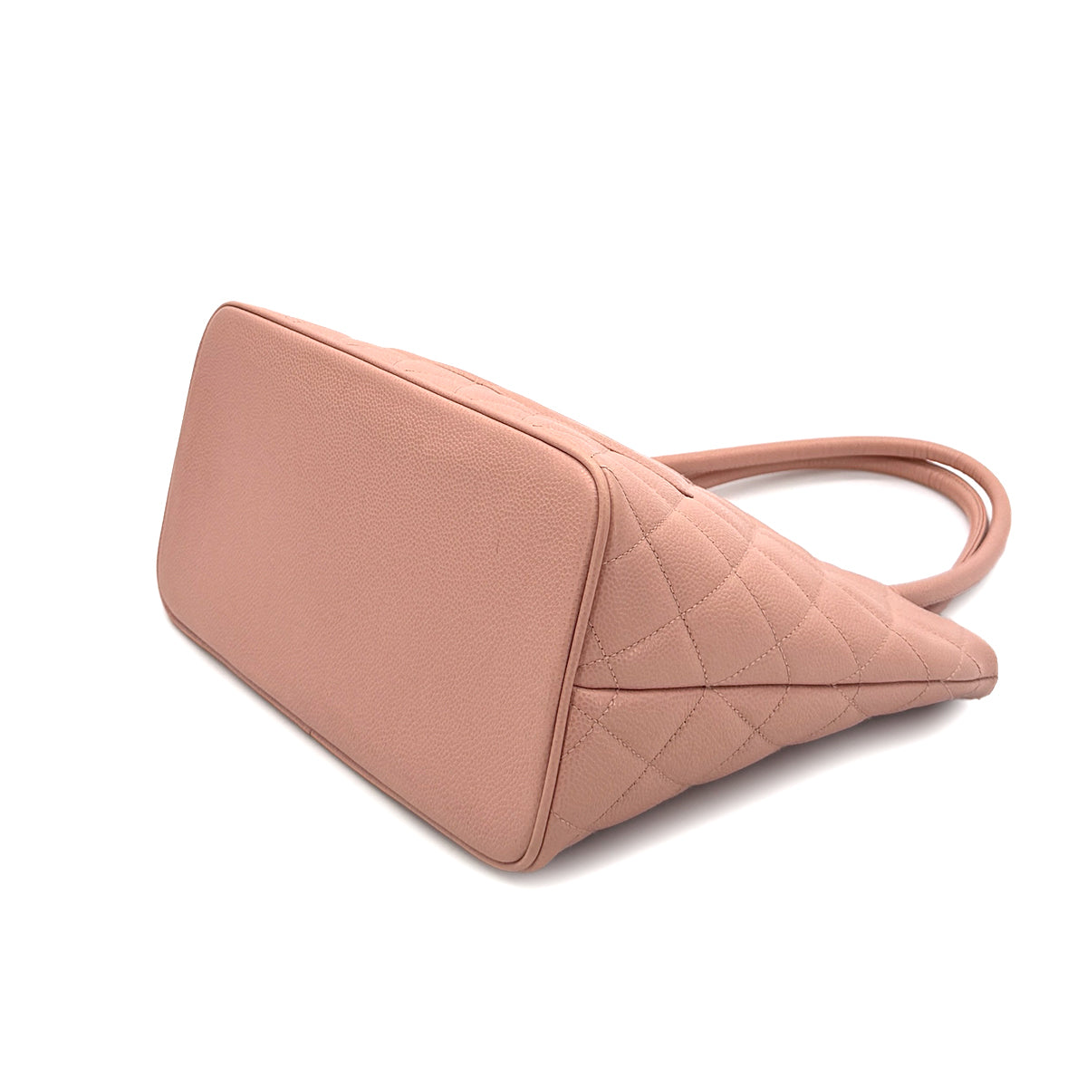 CHANEL VINTAGE MEDALLION TOTE BAG PINK CAVIAR SKIN 90280532